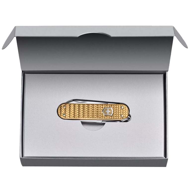 Briceag Victorinox Classic Precious Alox - Brass Gold