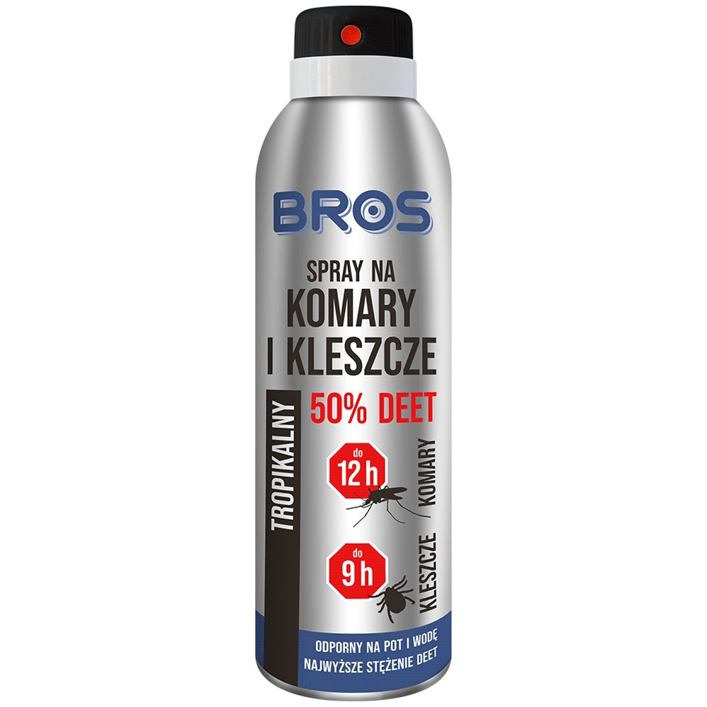 Spray tropical Bros împotriva țânțarilor și a căpușelor 50% DEET - 90 ml
