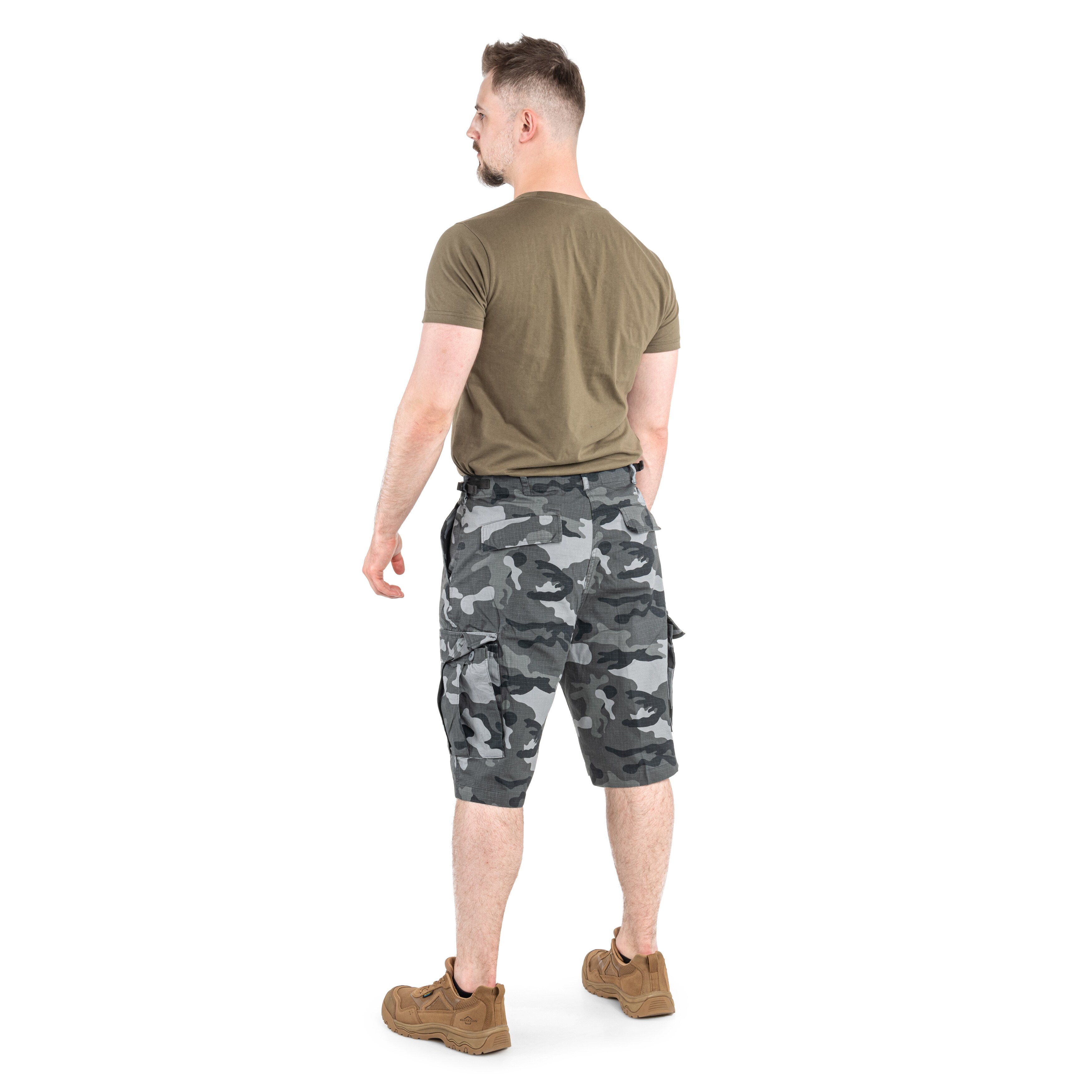 Pantaloni scurți Brandit BDU Rip-Stop - Grey Camo