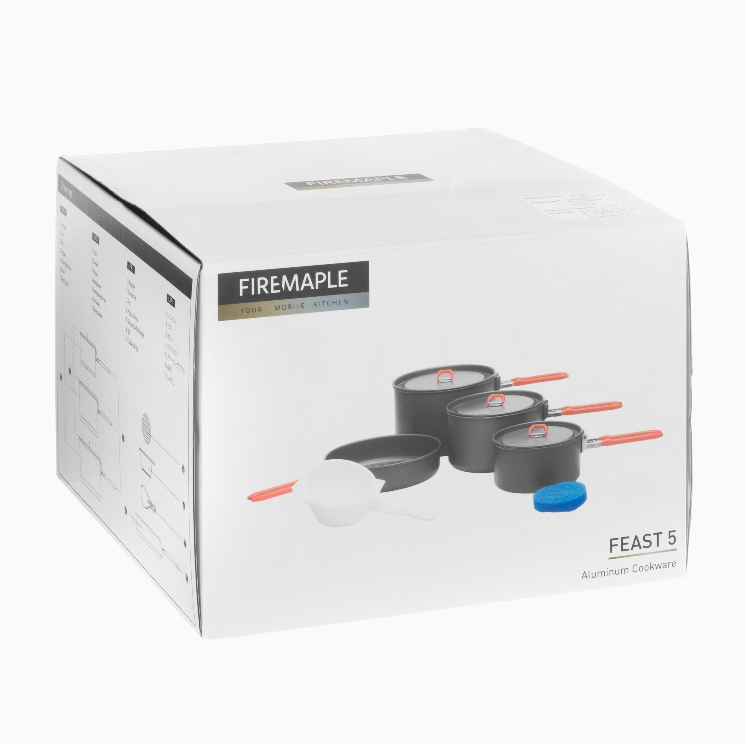 Set de vase turistice Fire Maple Feast 5 - Orange