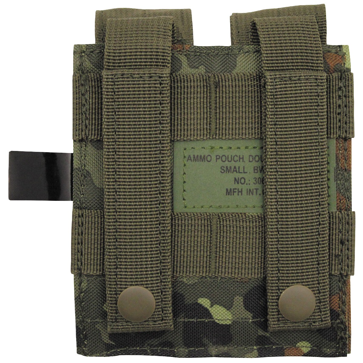 Husă pentru încărcătoare MFH Ammo Pouch Double Small MOLLE - Flecktarn