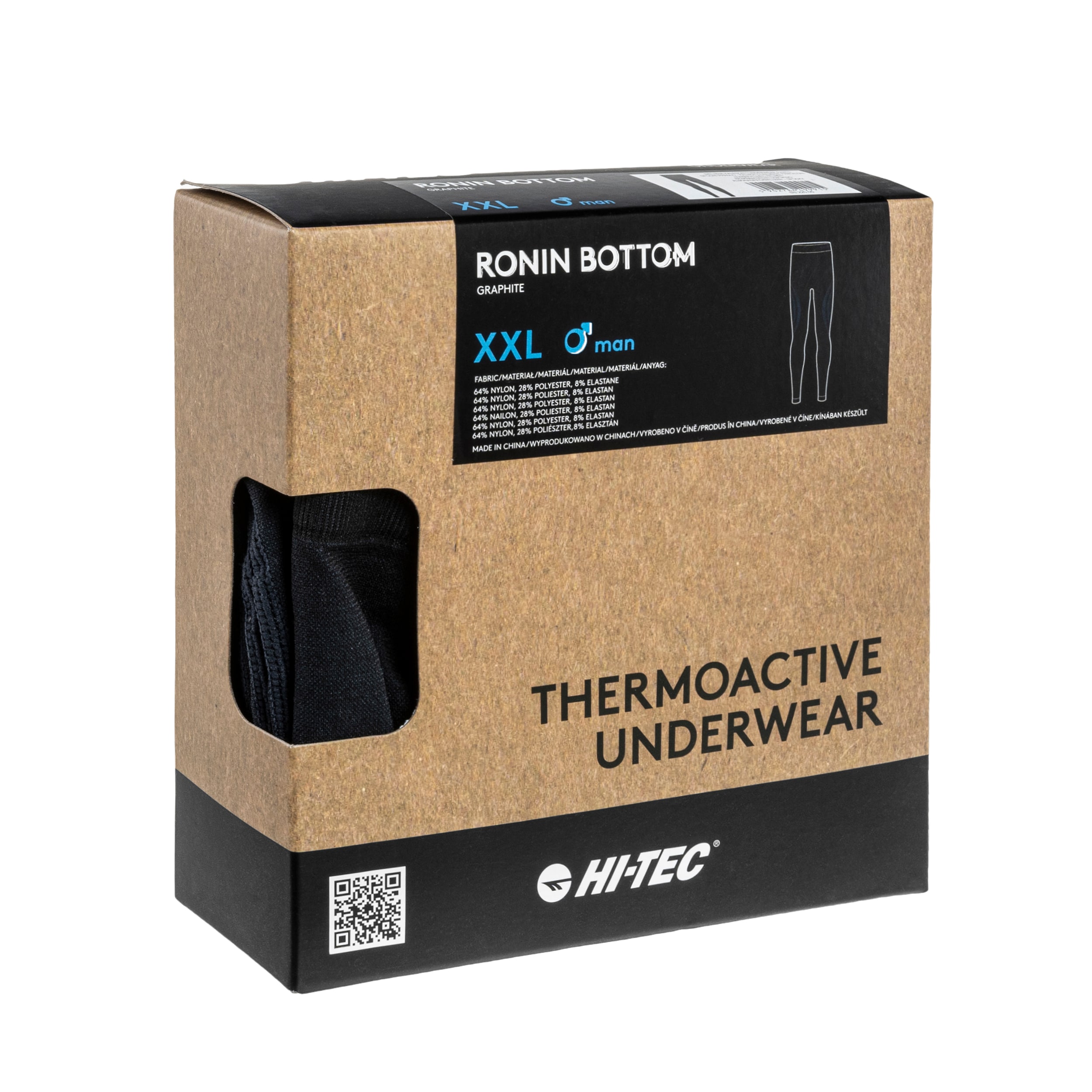 Colanți termoactivi pentru bărbați Hi-Tec Ronin Bottom - Graphite
