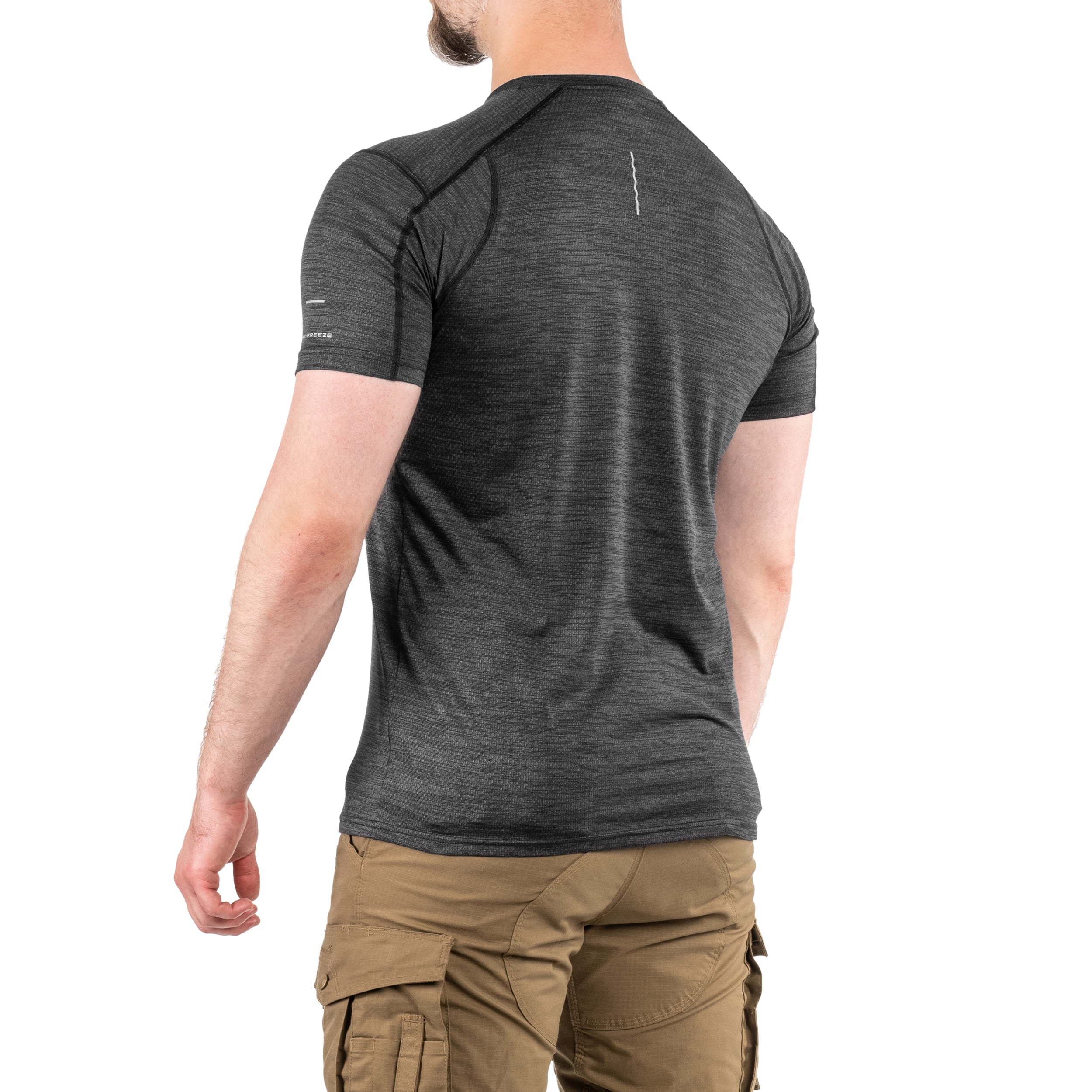 Tricou termoactiv Columbia Alpine Chill Zero Short Sleeve Crew - Black Heather