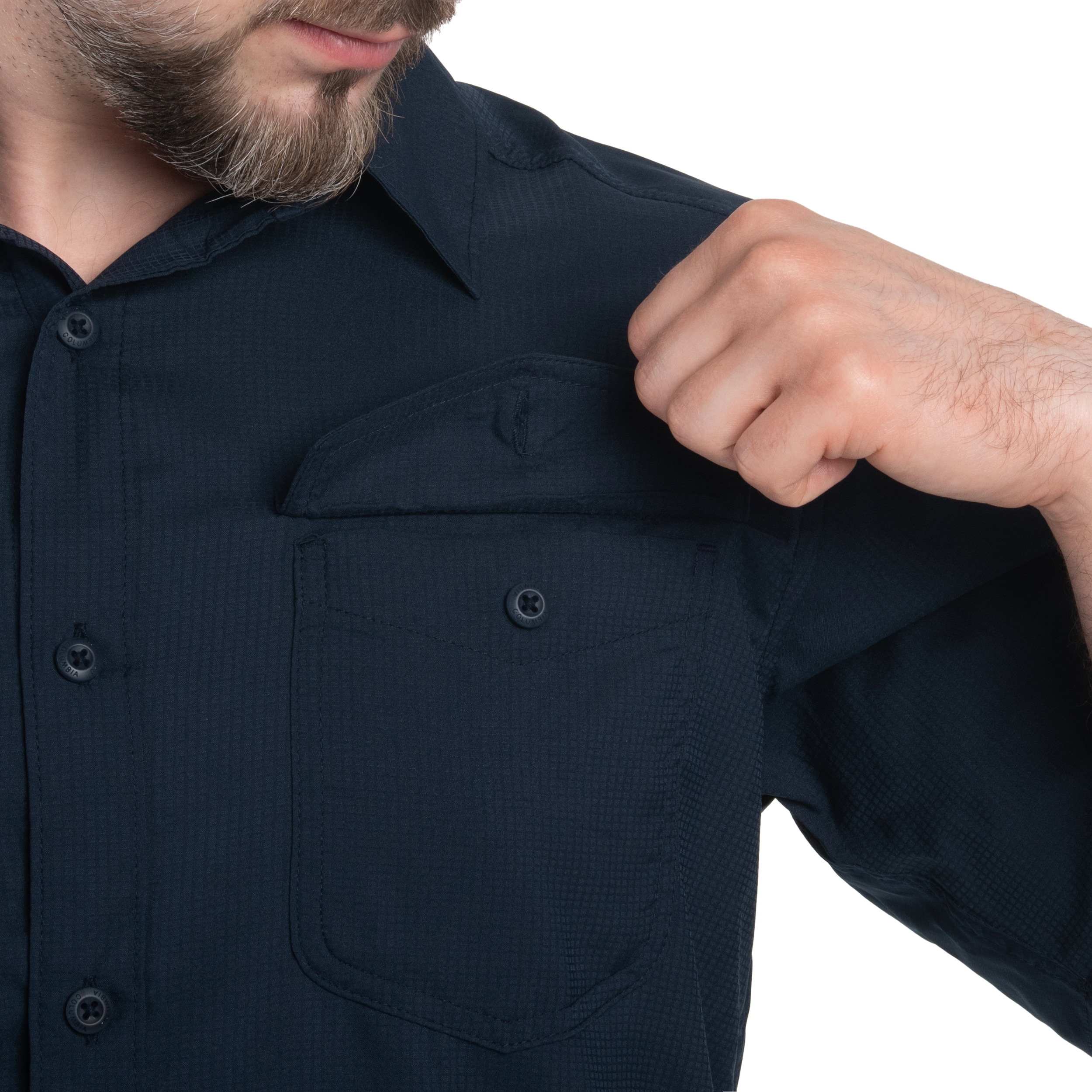 Cămașă Columbia Utilizer II Solid Short Sleeve - Collegiate Navy