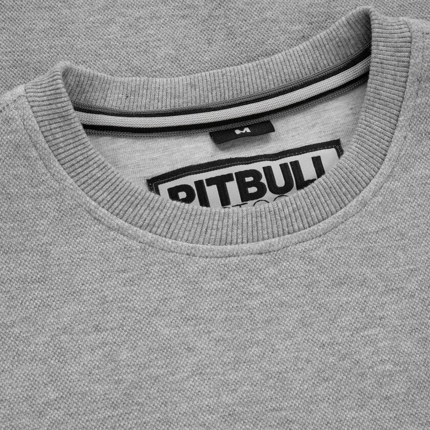 Bluză Pitbull West Coast Crewneck Pique Small Logo - Grey