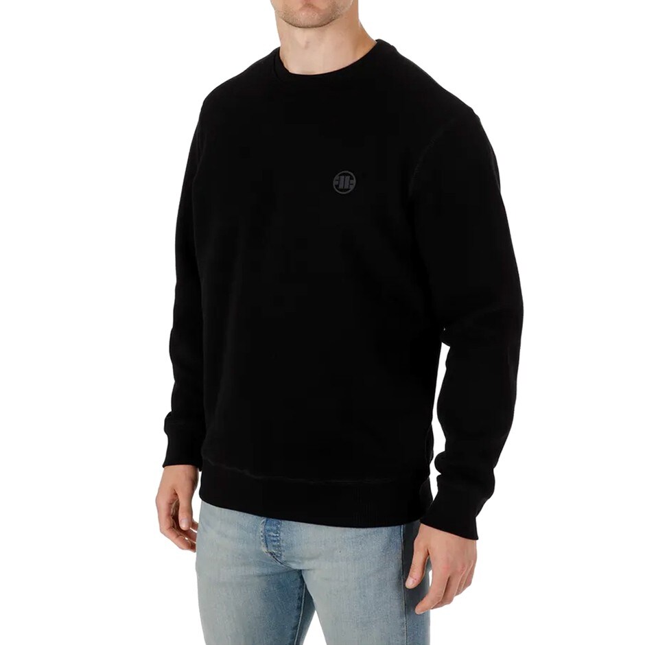 Bluză Pitbull West Coast Crewneck Pique Small Logo - Black