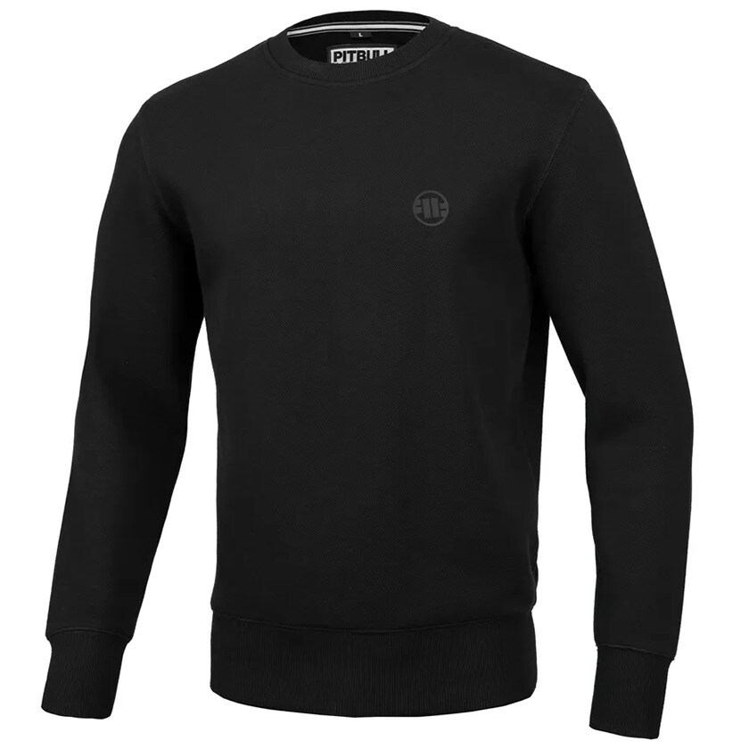 Bluză Pitbull West Coast Crewneck Pique Small Logo - Black