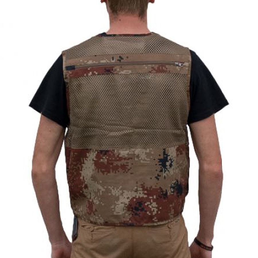 Vestă multifuncțională Kapaan - black/brown/beige