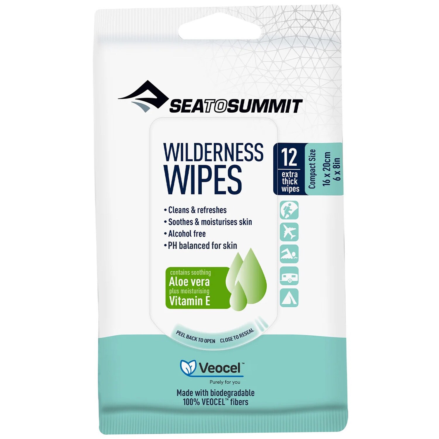 Șervețele umede Sea To Summit Wilderness Wipes Extra Large - 8 buc.