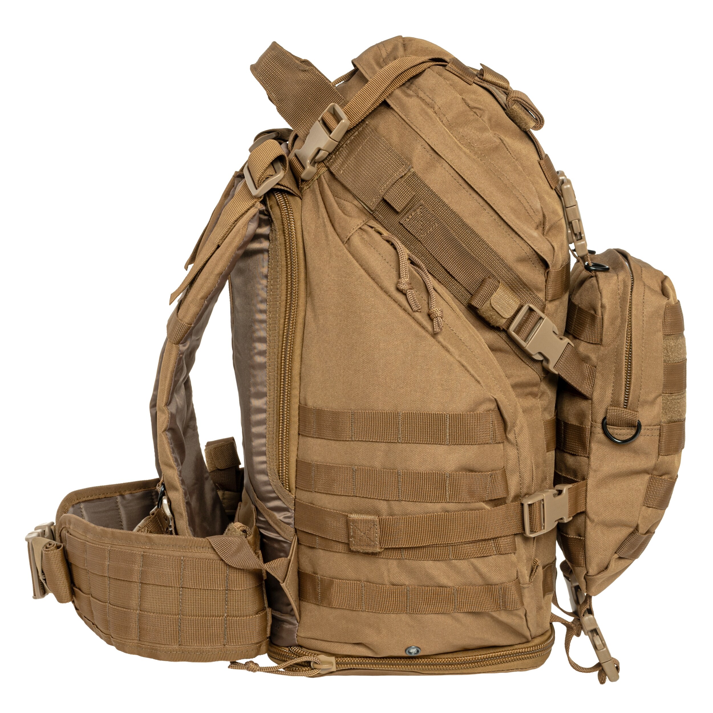 Rucsac Camo Military Gear Overload 60 l - Coyote