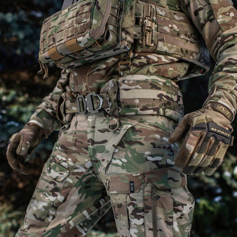 Centură tactică M-Tac War Belt Armor Tegris D-Ring Cobra - Multicam