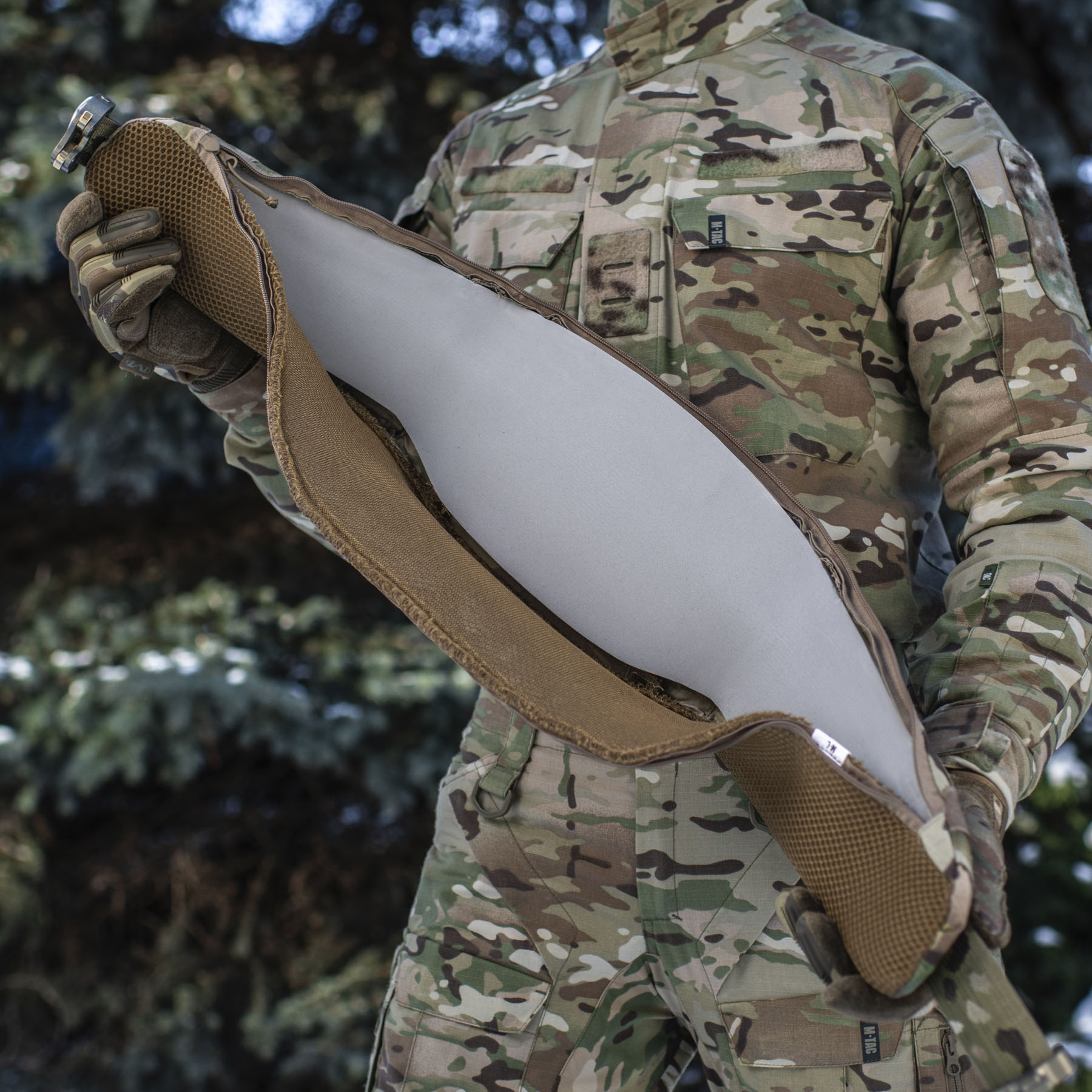 Centură tactică M-Tac War Belt Armor Tegris D-Ring Cobra - Multicam