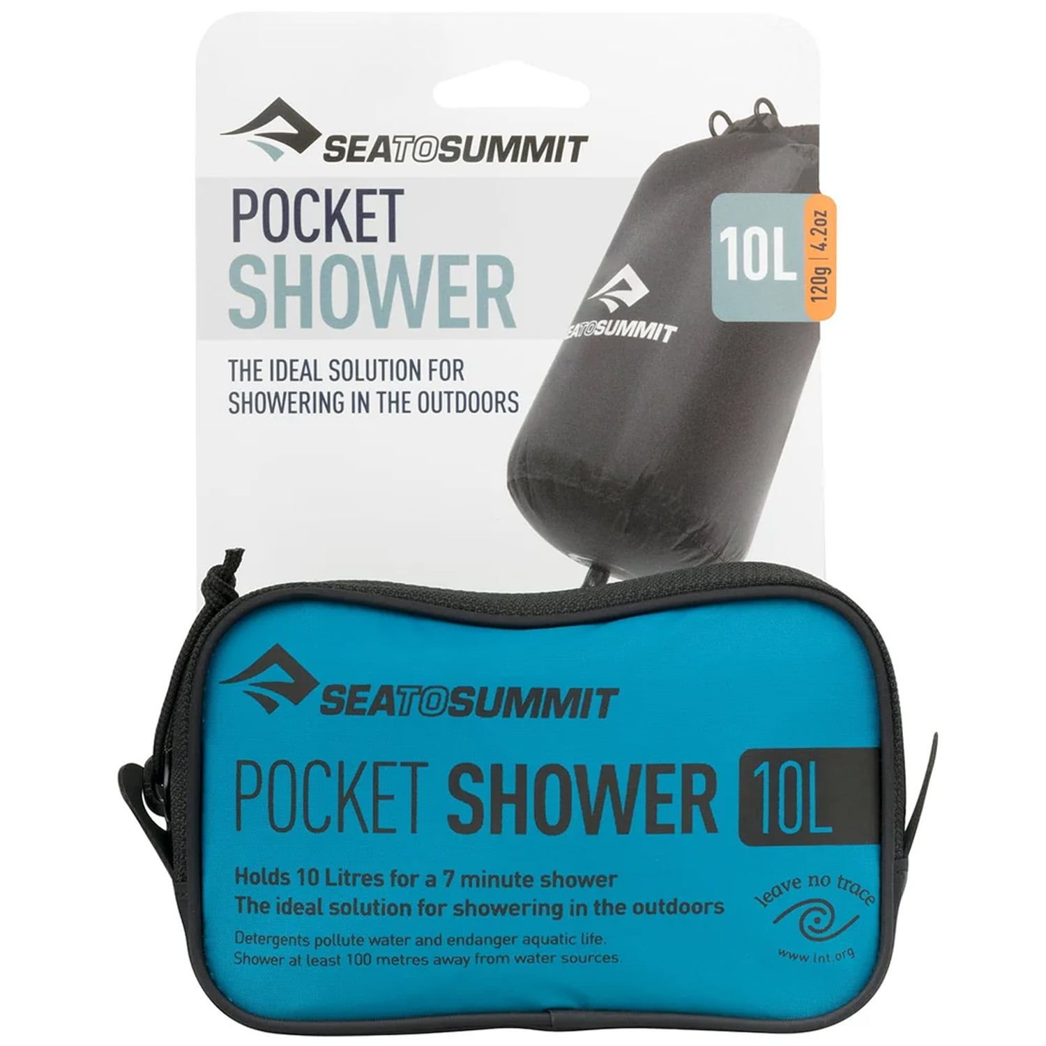 Duș solar pentru camping Sea To Summit Pocket Shower - Black