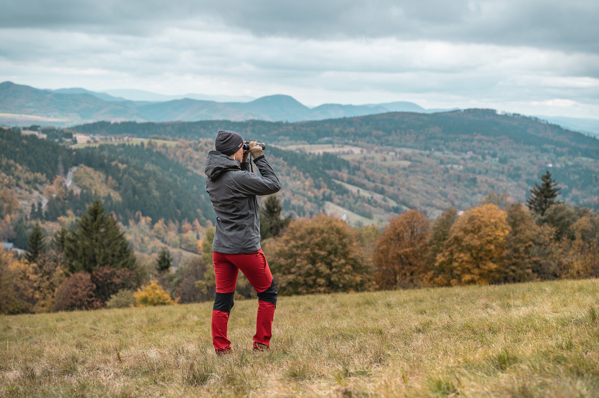 Pantaloni de damă Helikon OTP VersaStretch - Crimson Sky/Black