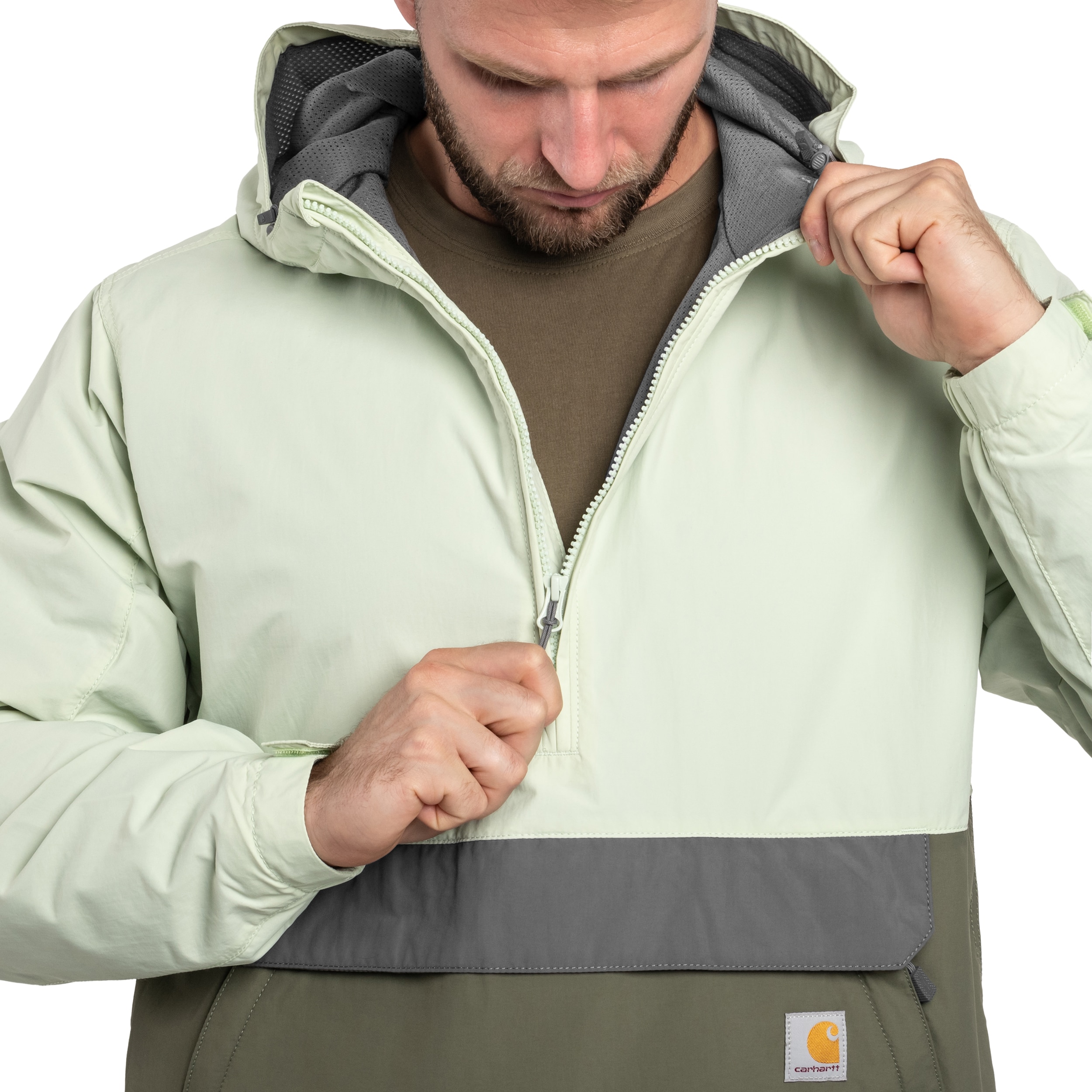 Geacă Carhartt Anorak Rain Defender Lightweight Packable - Tender Green/Dusty Olive