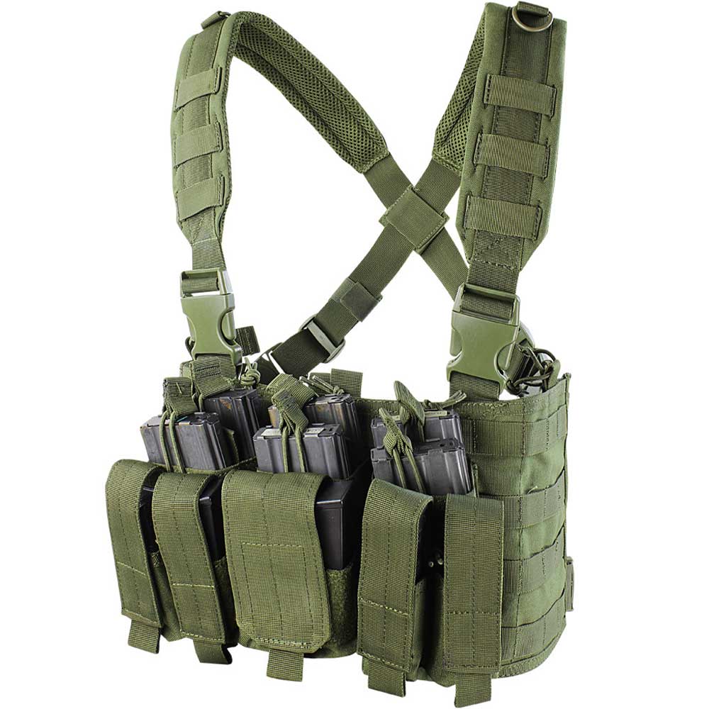 Vestă tactică tip Chest Rig Condor Recon - Olive Drab