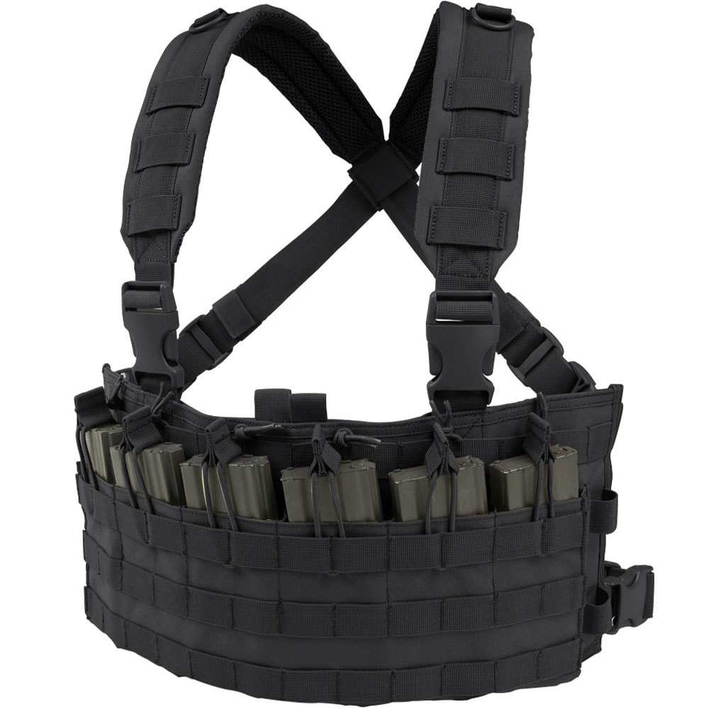 Vestă tactică tip Chest Rig Condor Rapid Assault - Black