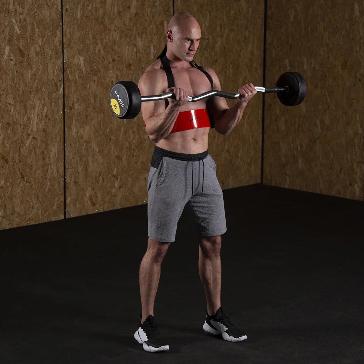 Echipament HMS Arm Blaster ABX02 de exerciții pentru biceps - Roșu