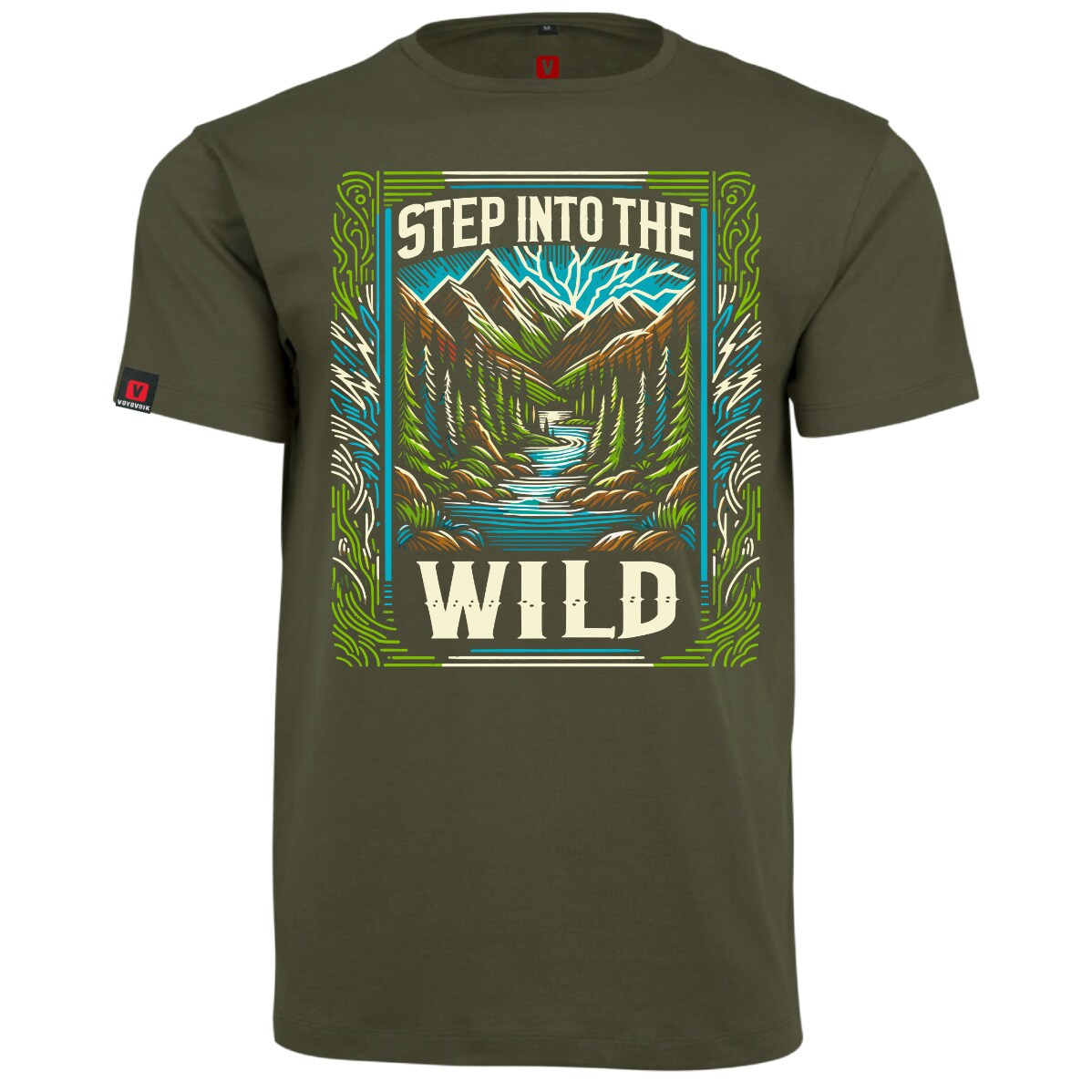 Tricou Voyovnik Step Into The Wild - Olive