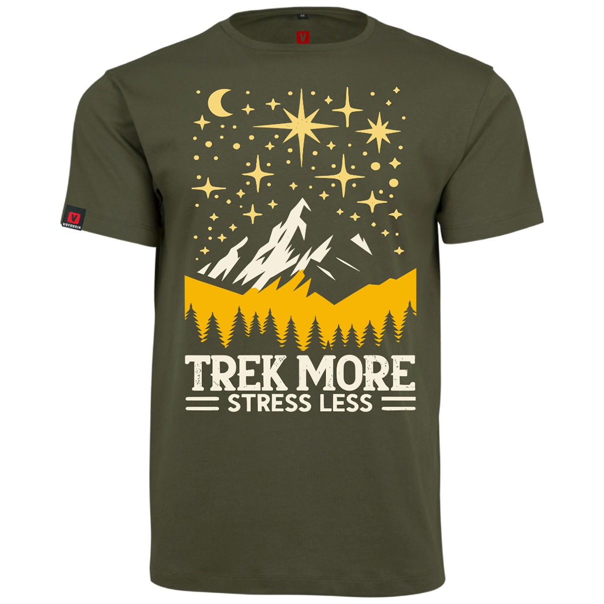 Tricou Voyovnik Night Sky - Olive