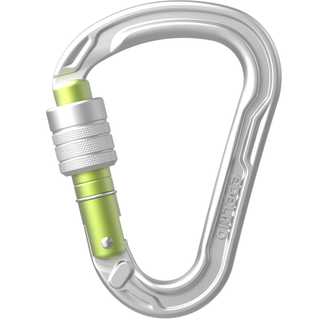 Carabină pentru alpinism Edelrid HMS Strike Screw - Silver