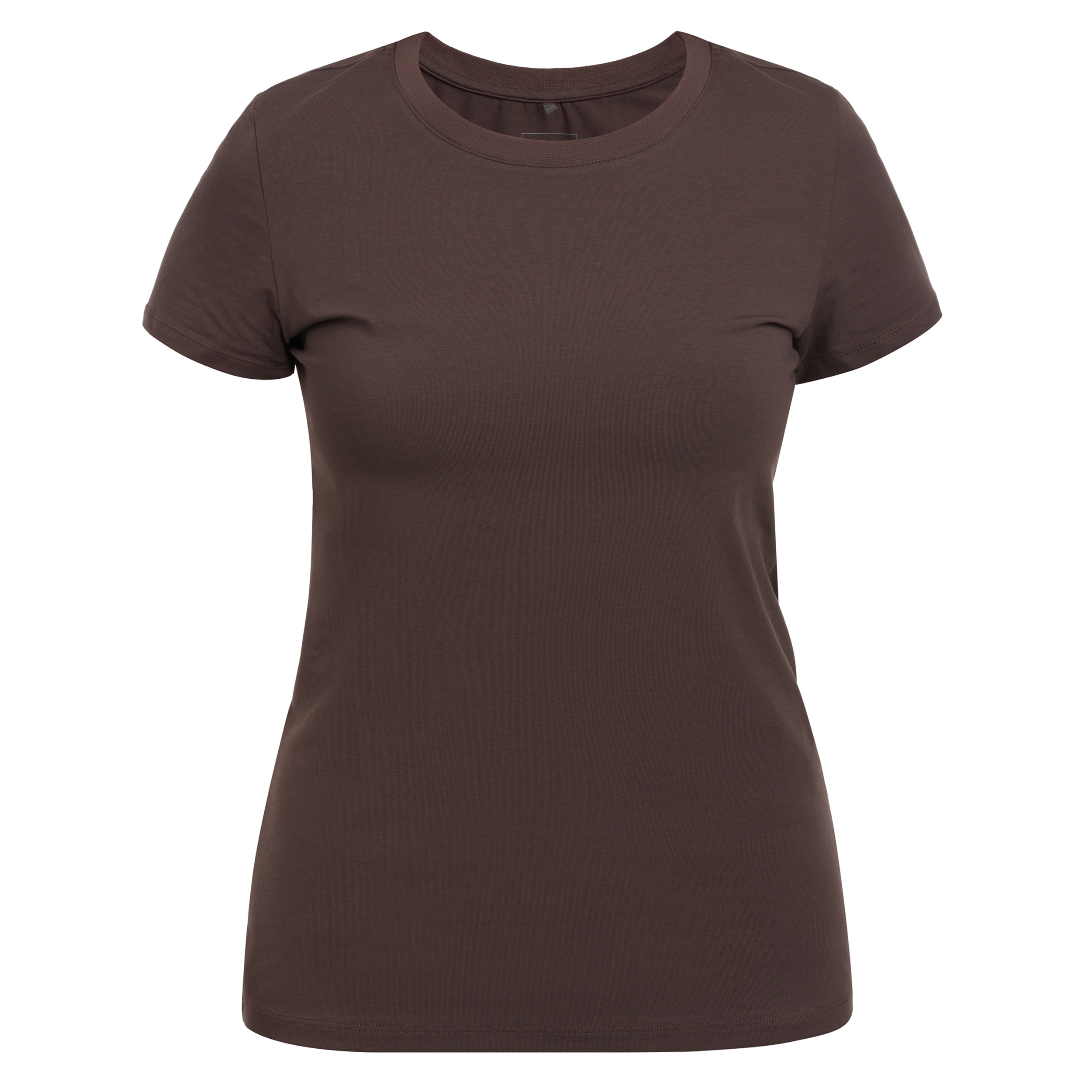 Tricou de damă Helikon din bumbac organic Slim - Earth Brown