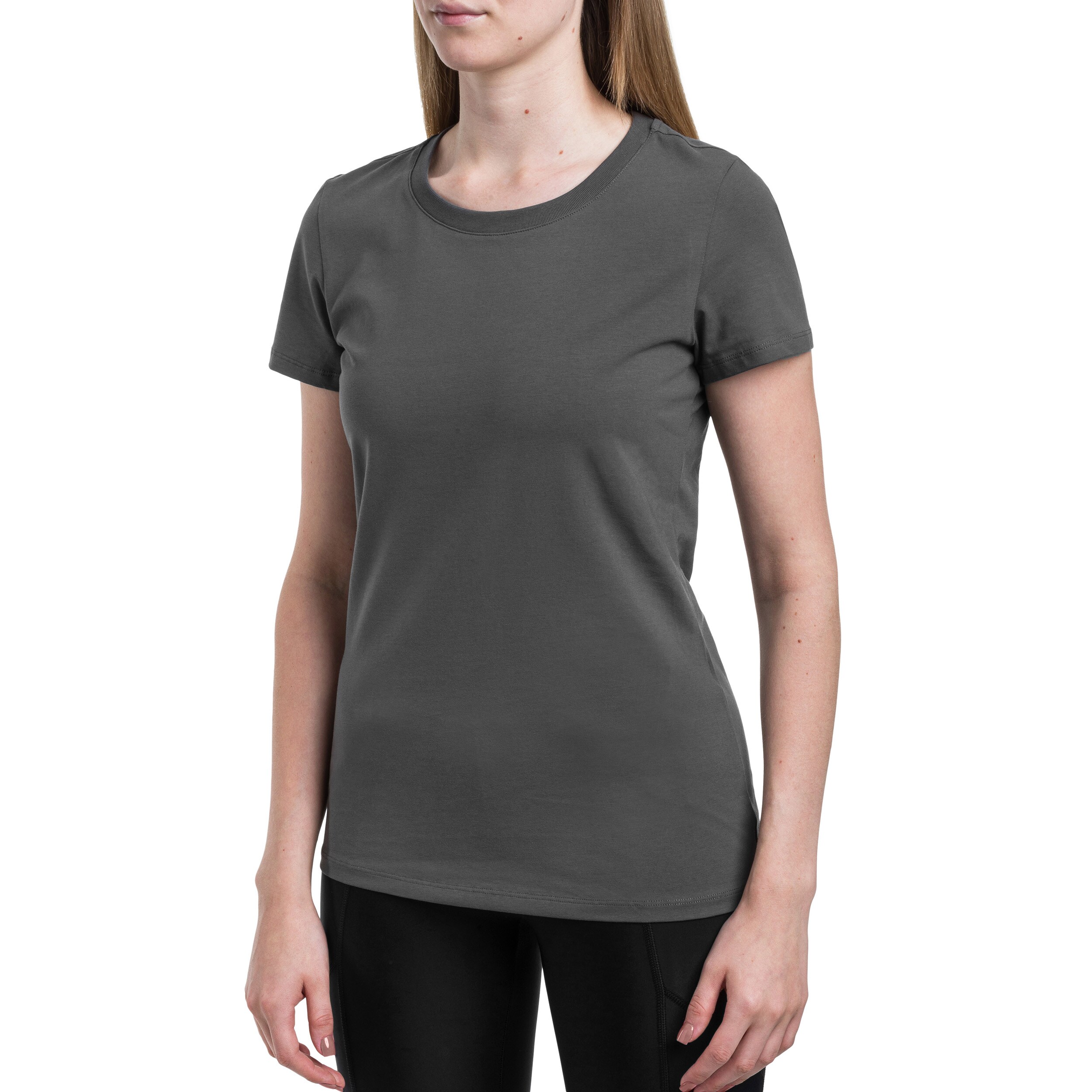 Tricou de damă Helikon din bumbac organic Slim - Shadow Grey