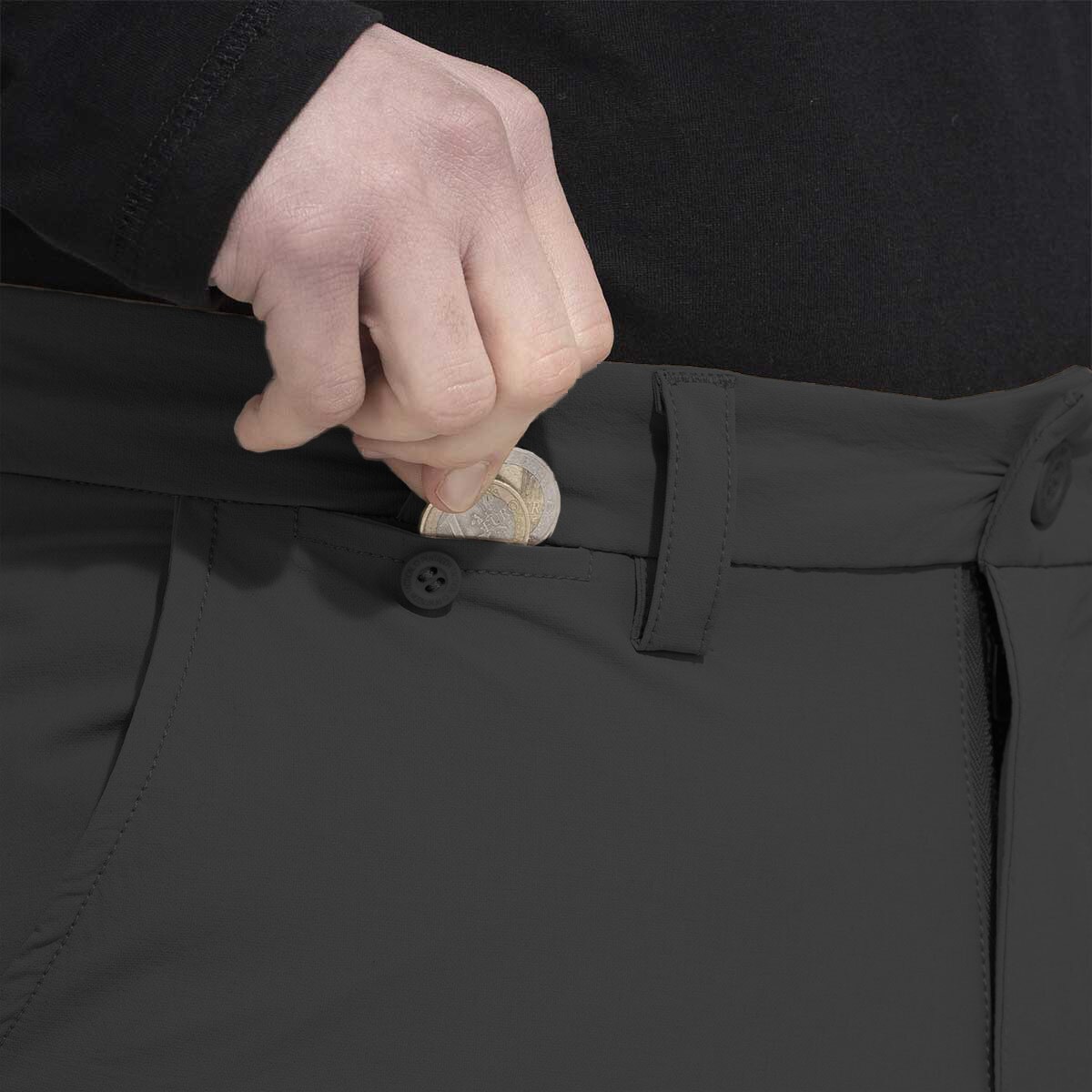 Pantaloni Pentagon Allure Chino - Black - impregnați