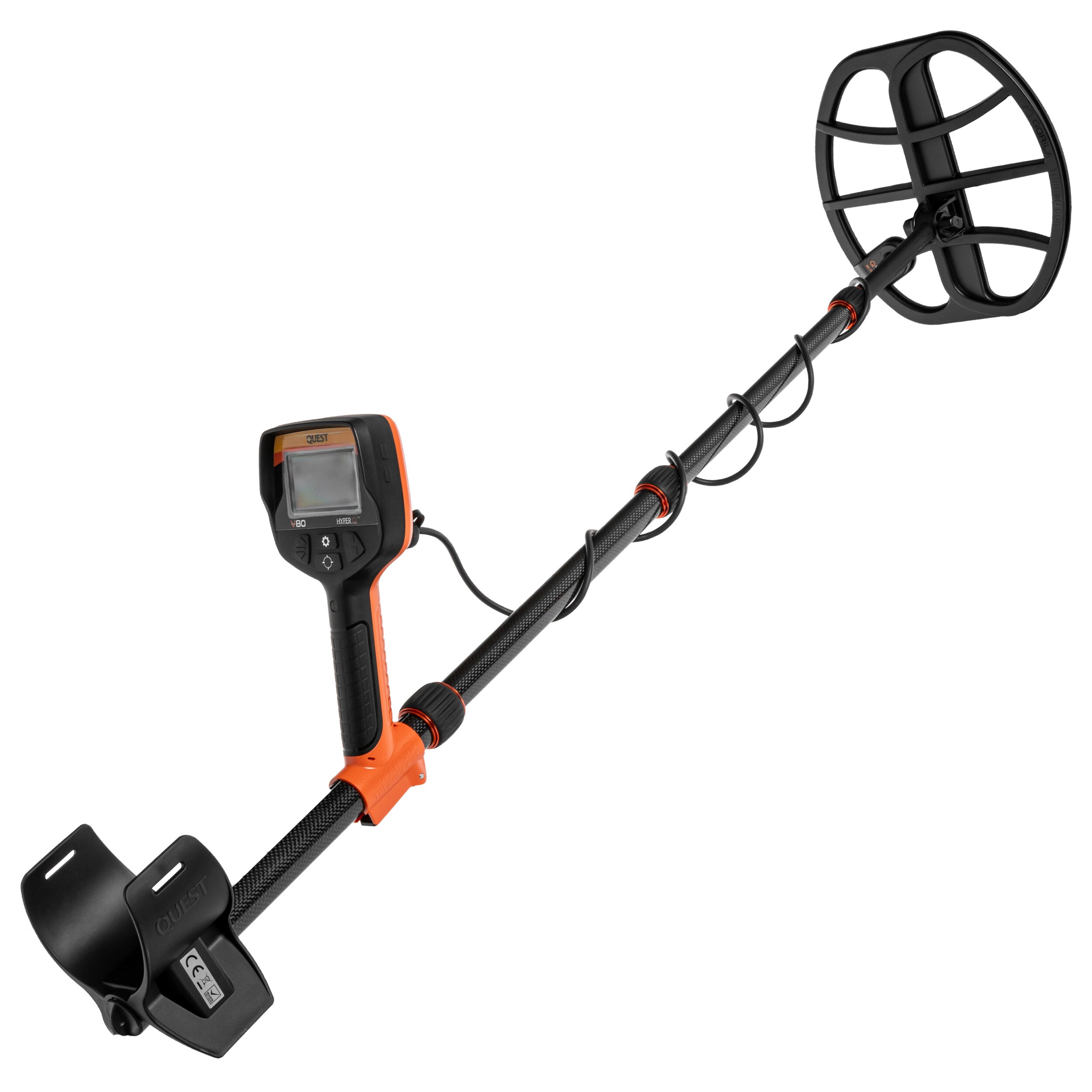 Detector de metale Quest V80 + bobine Blizzard 9/11 - Set