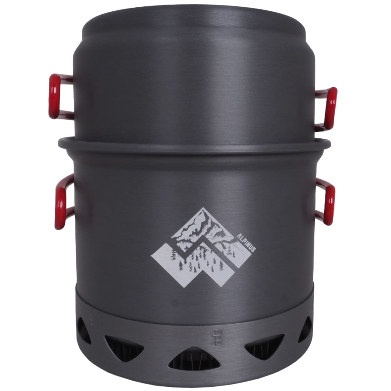 Oală turistică din aluminiu Alpinus Valdes Radiator - Gri