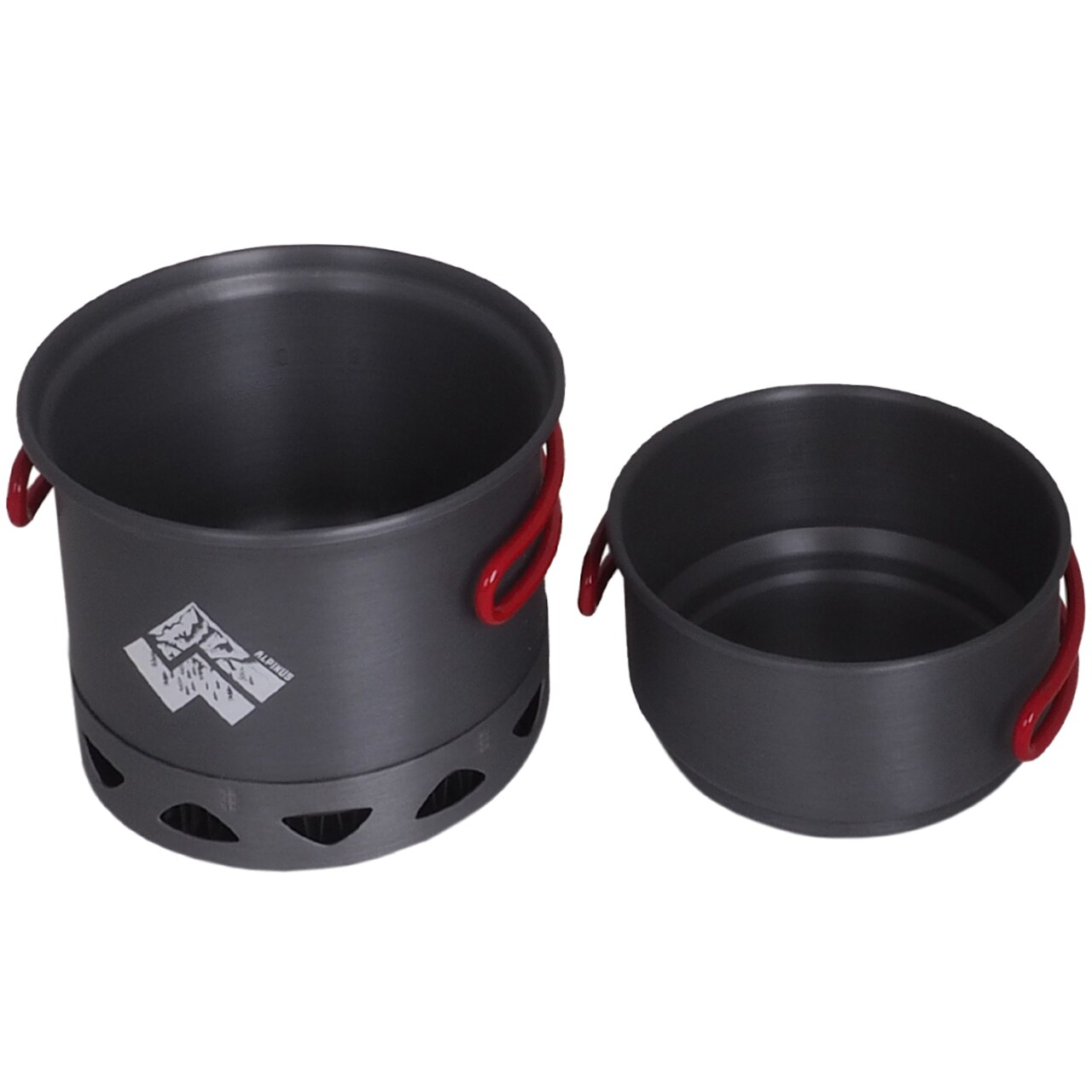 Oală turistică din aluminiu Alpinus Valdes Radiator - Gri