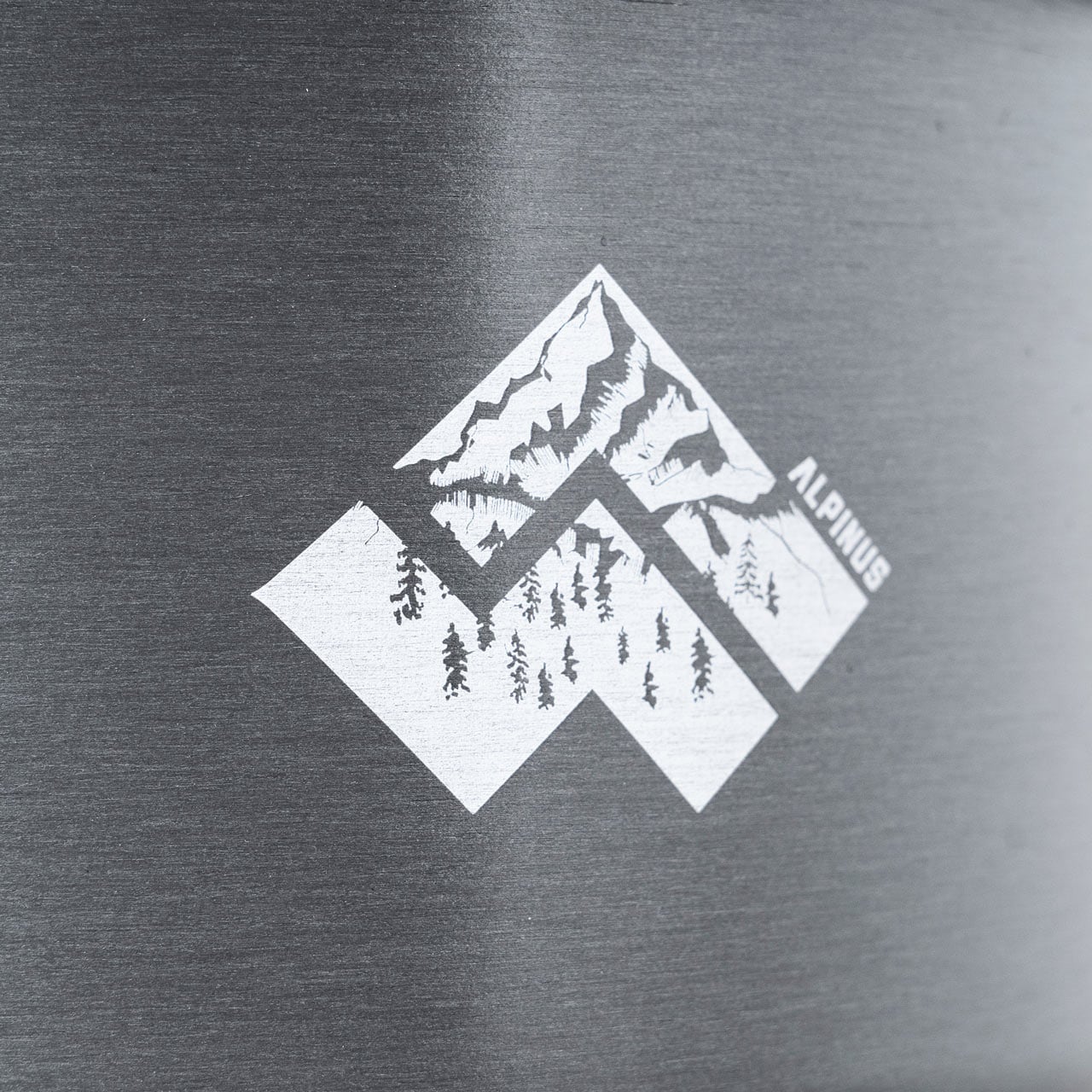 Oală turistică din aluminiu Alpinus Santiago - 2 piese - Gri