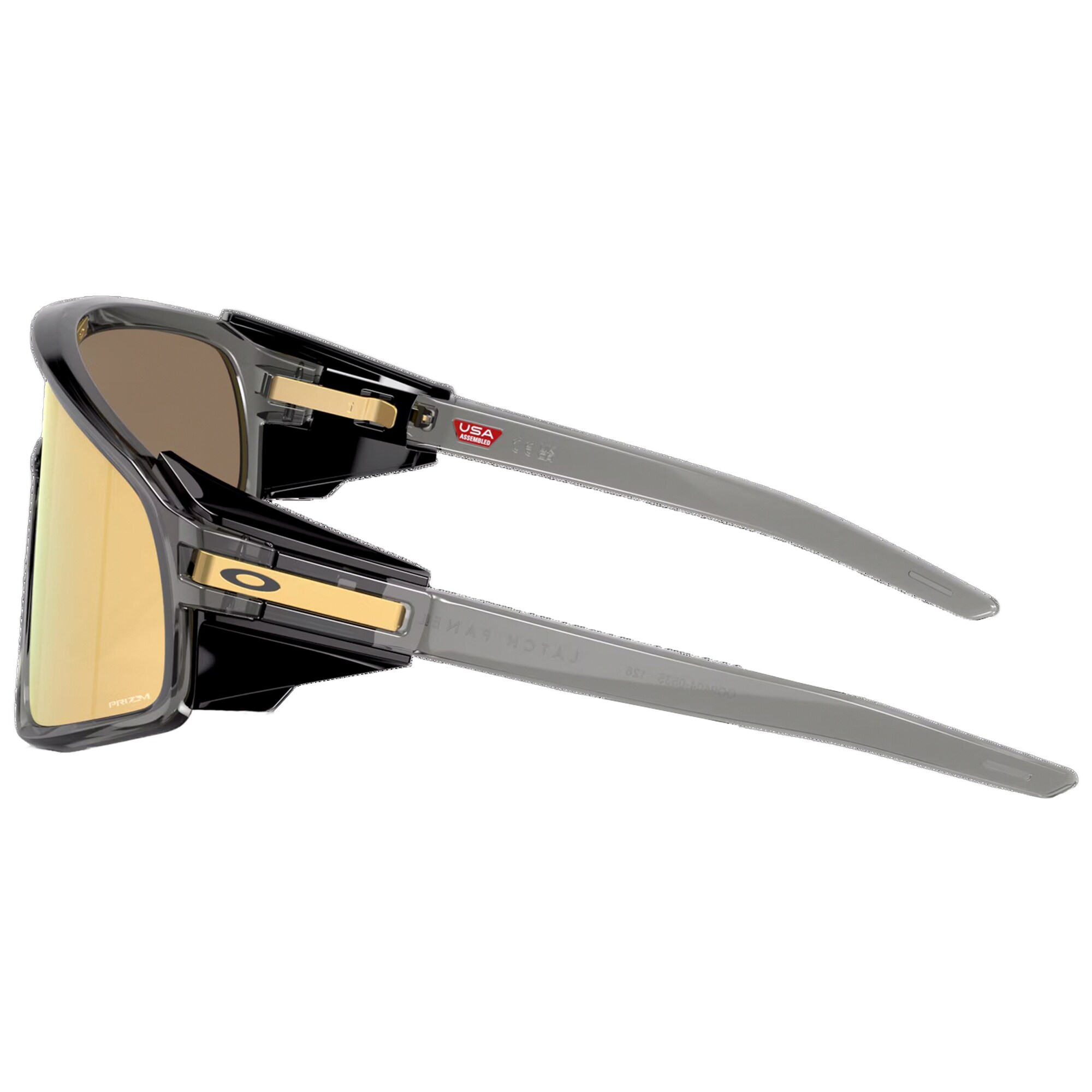 Ochelari de soare Oakley Latch Panel - Grey Smoke/Prizm 24K