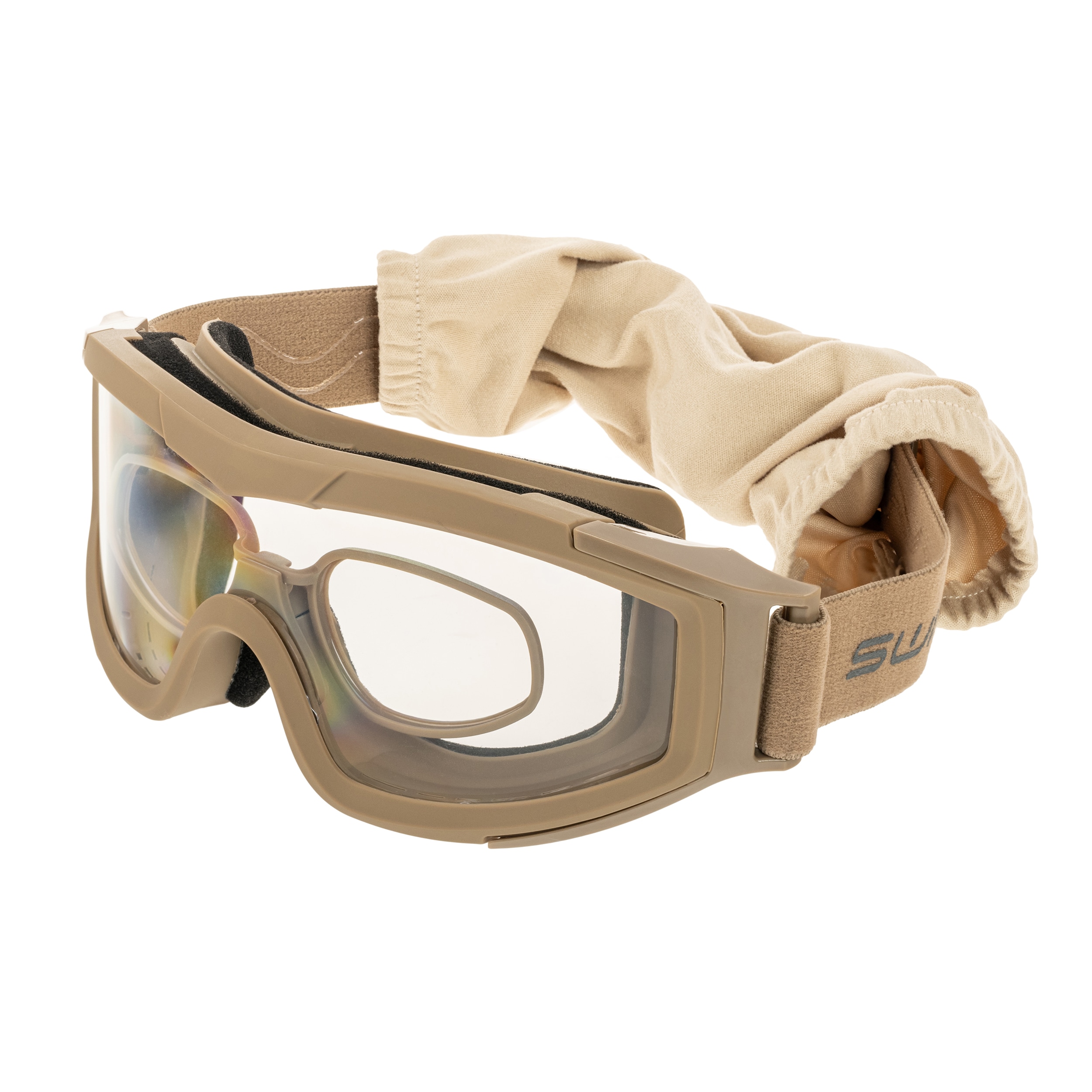 Ochelari tactici tip google Swiss Eye F-Tac - Coyote