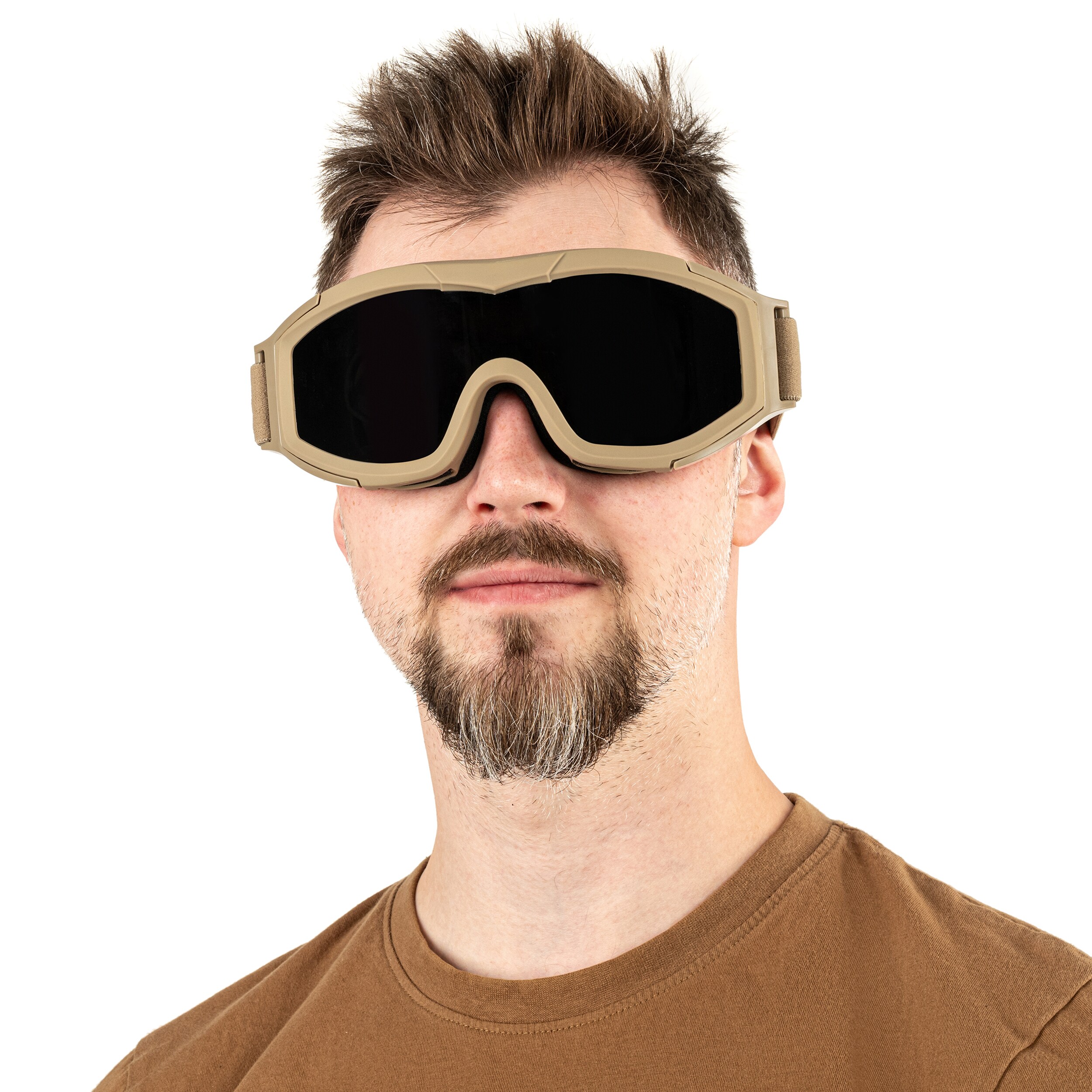 Ochelari tactici tip google Swiss Eye F-Tac - Coyote