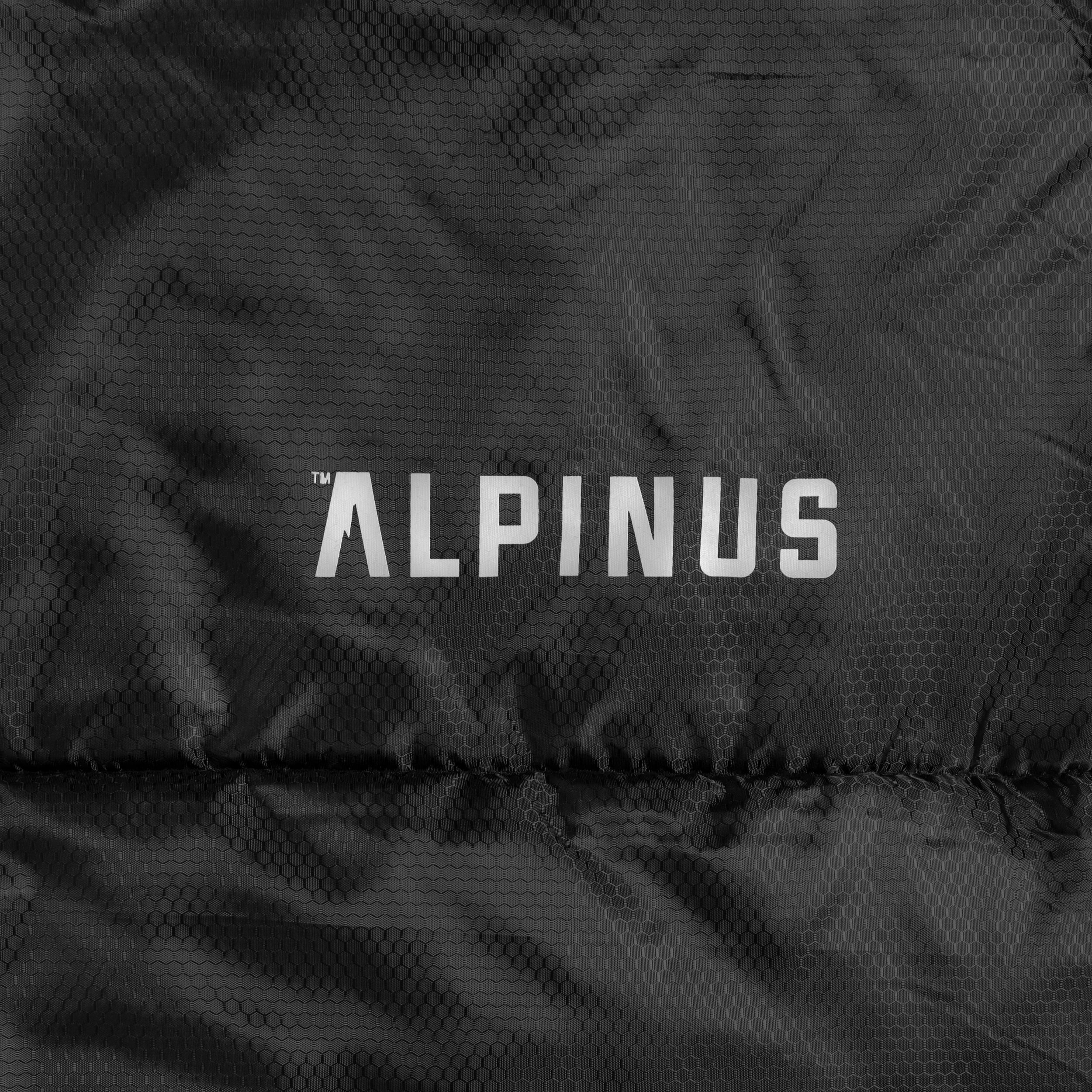 Sac de dormit Alpinus Warm 1500 negru - stânga