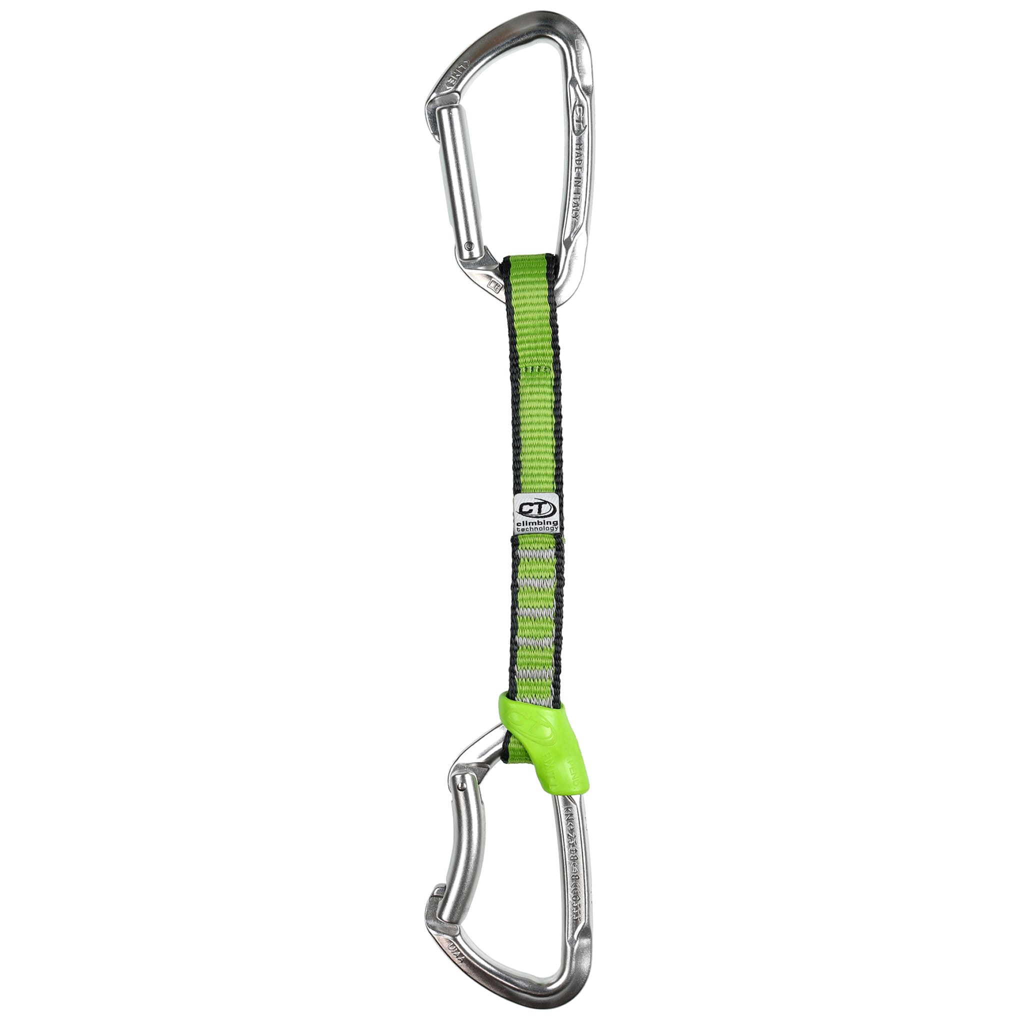Carabinieră pentru cățărare Climbing Technology Lime Set NY 17 cm - Silver