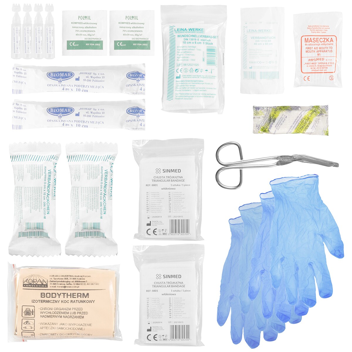 Trusă de prim ajutor personală Medaid cu accesorii tip 320 - Black