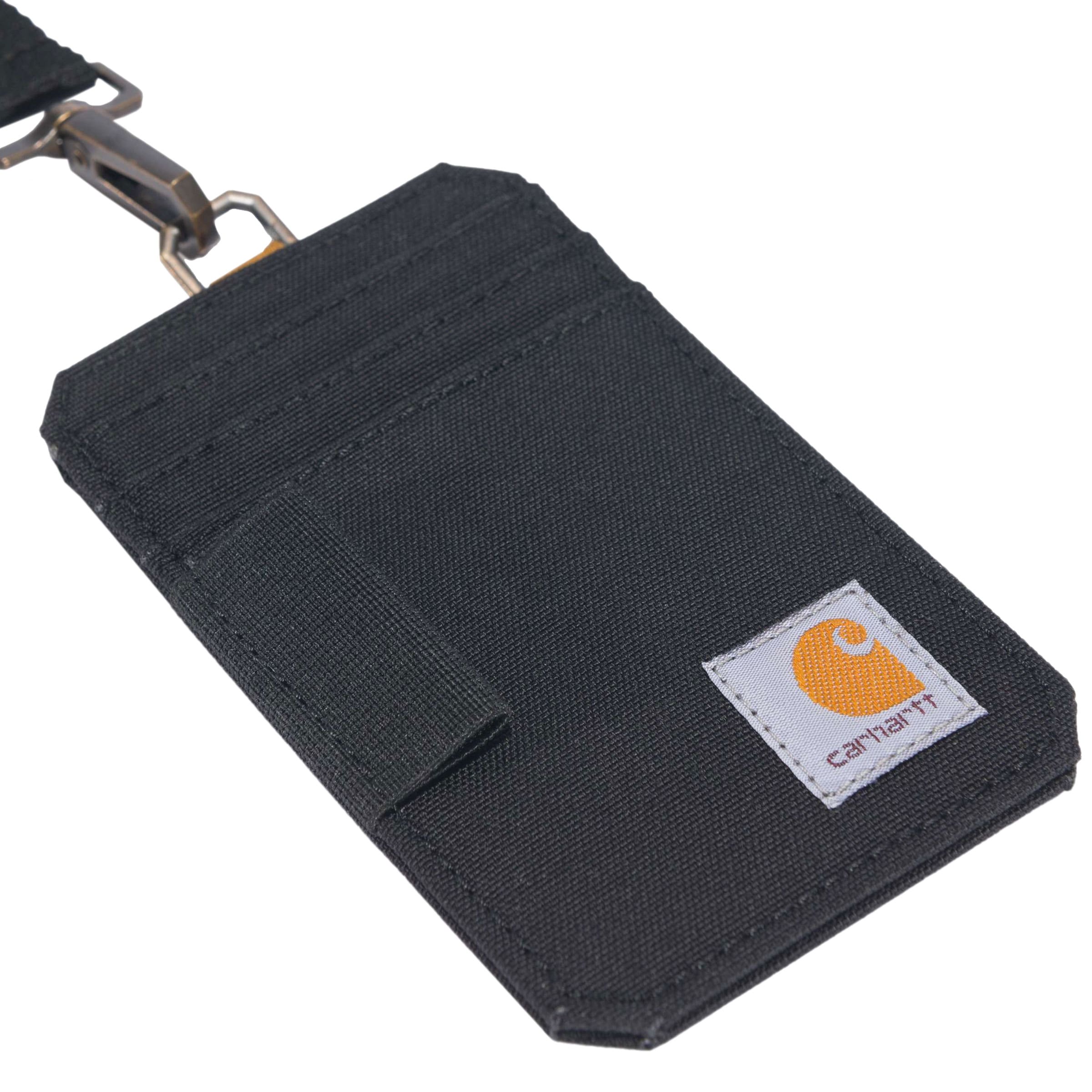 Etui pentru documente Carhartt Nylon Duck ID Holder and Landyard - Black