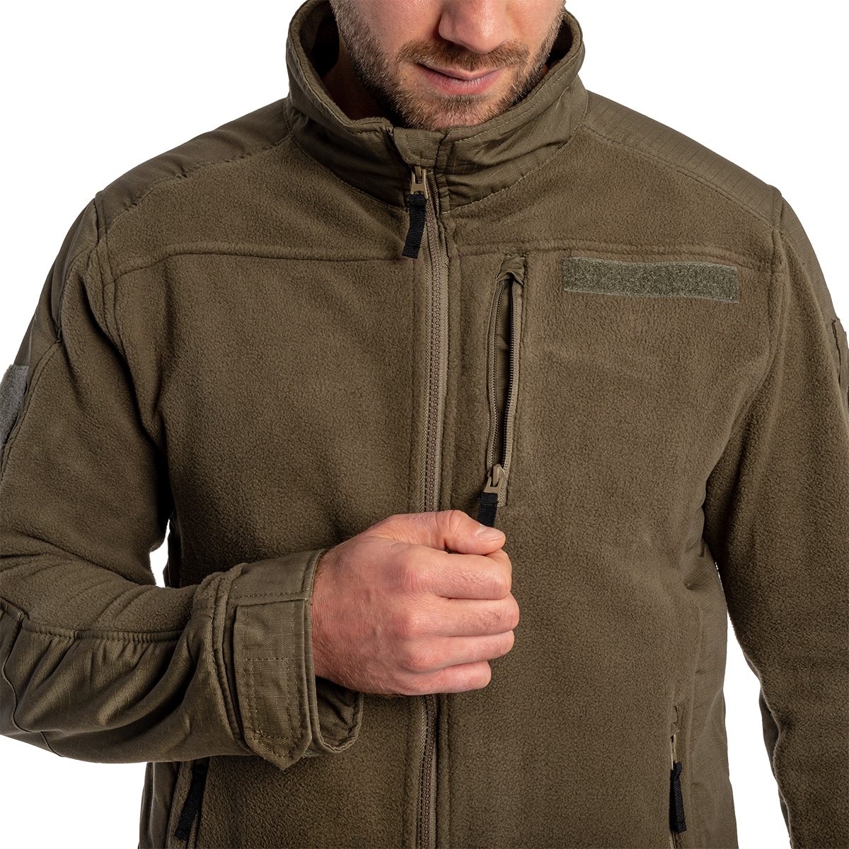 Bluză Brandit Fleecejacket Ripstop - Olive
