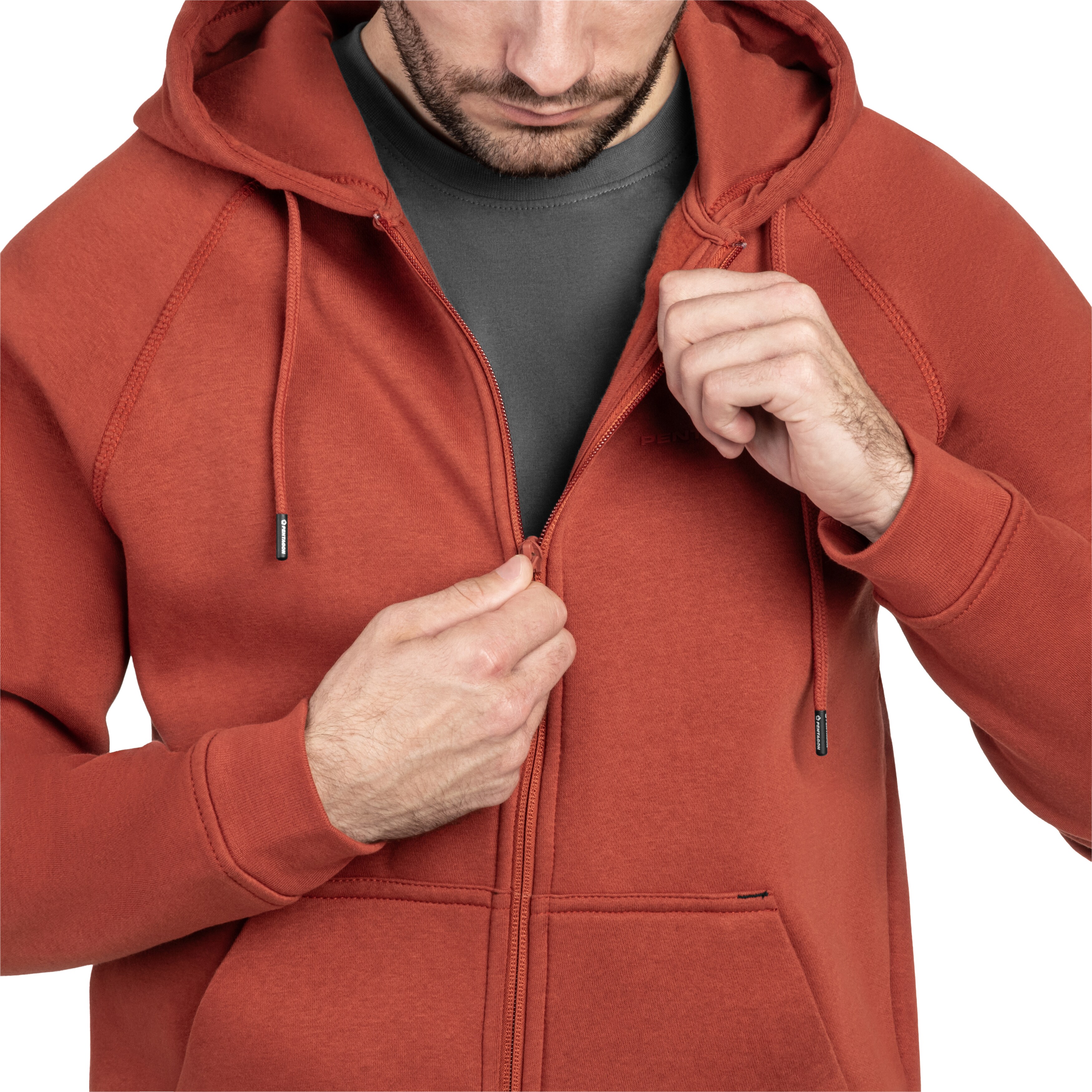 Bluză Pentagon Phaeton Zip - Maroon Red