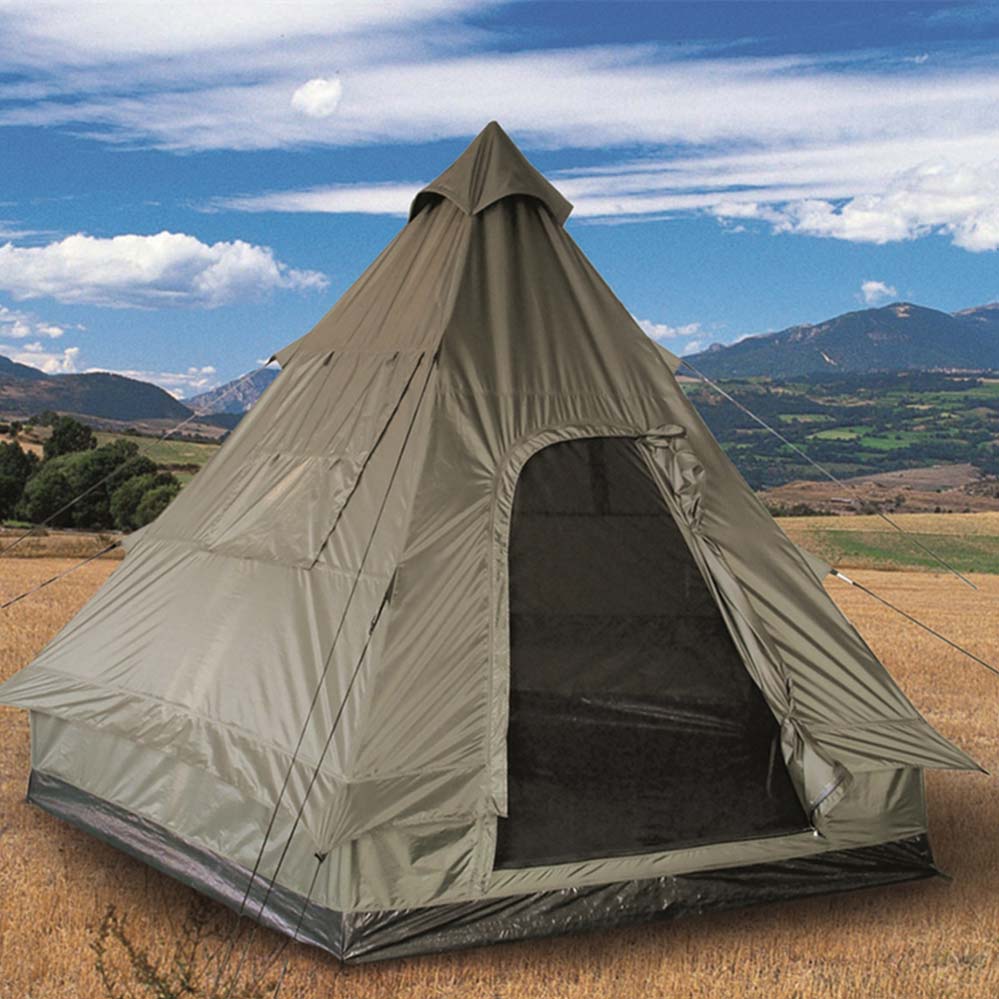 Cort pentru 4 persoane Tipi Mil-Tec - Olive