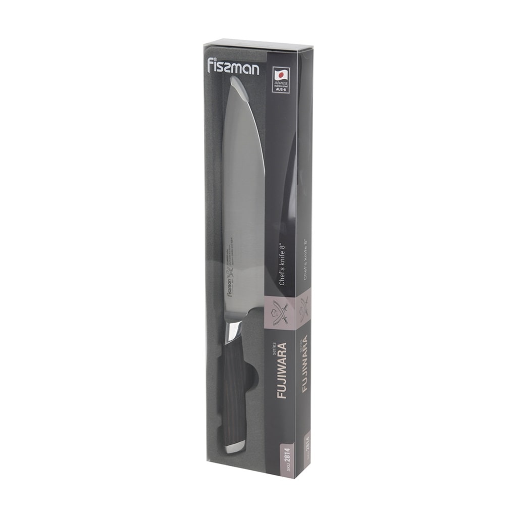 Cuțit de șef bucătar Fissman Fujiwara 21 cm - Black