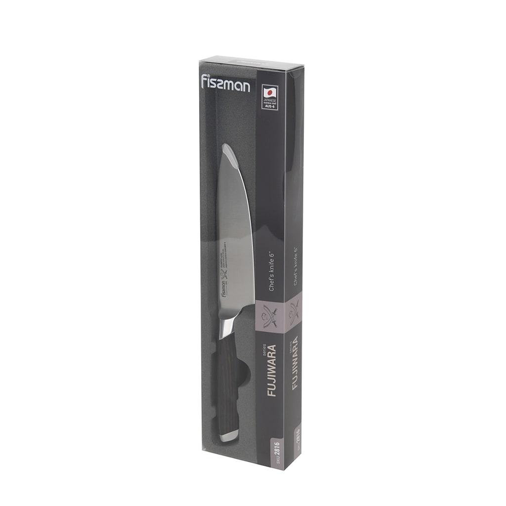 Cuțit de șef bucătar Fissman Fujiwara 15 cm - Black