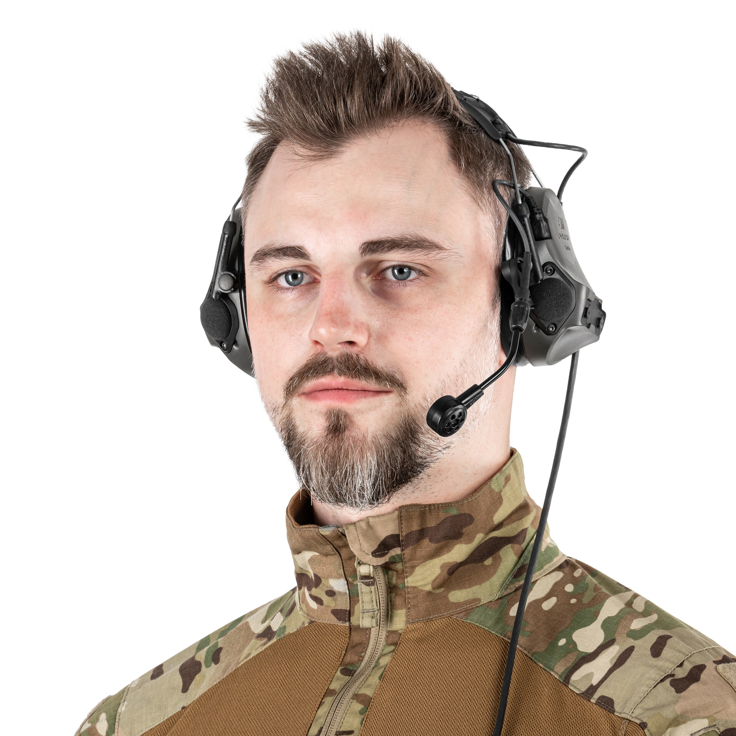 Protecție auditivă activă 3M Peltor ComTac VIII cu microfon - Grey