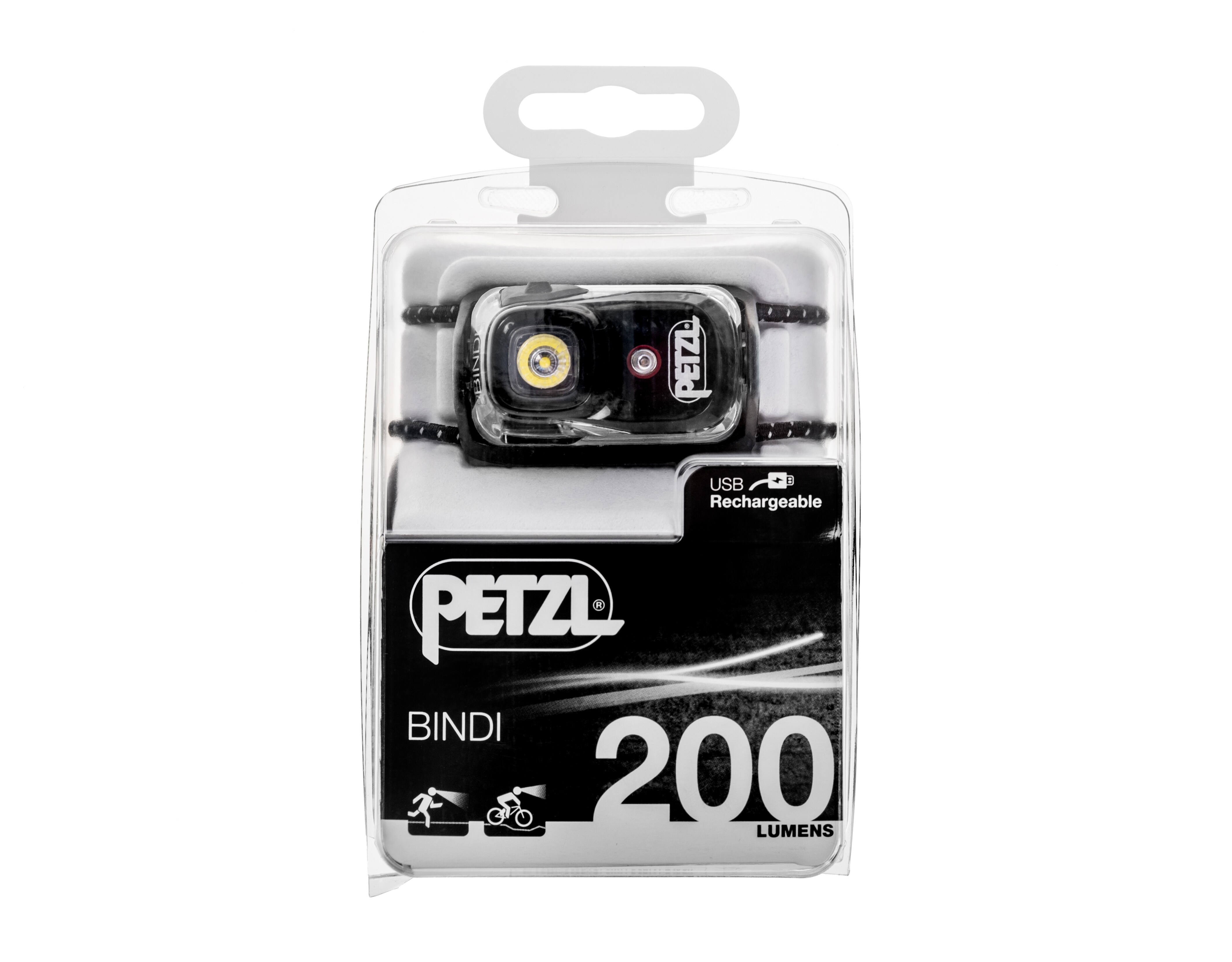 Lanternă frontală Petzl Bindi Black - 200lm