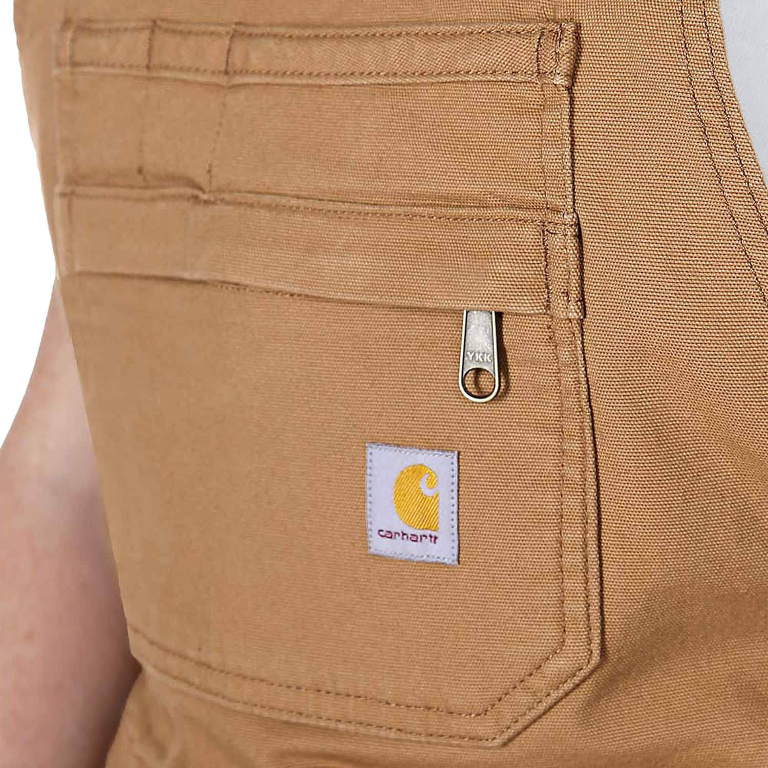 Salopetă scurtă de damă Carhartt Rugged Flex Canvas Shortall - Brown