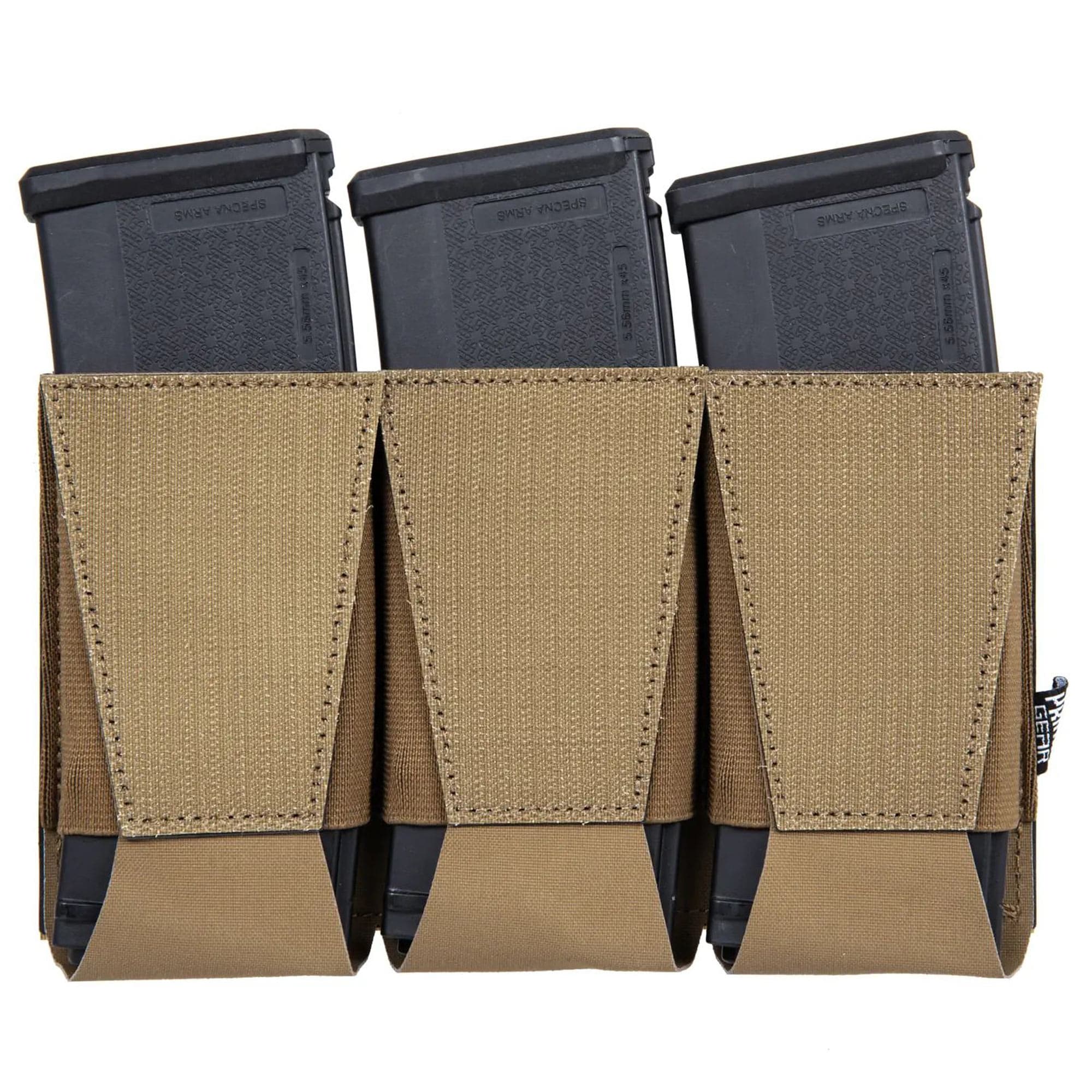 Husă triplă Primal Gear pentru încărcătoare mari - Coyote Brown