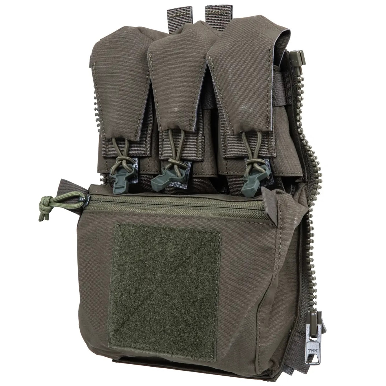 Panou tactic Wosport V5 PC cu buzunare pentru încărcătoare de pistol - Ranger Green