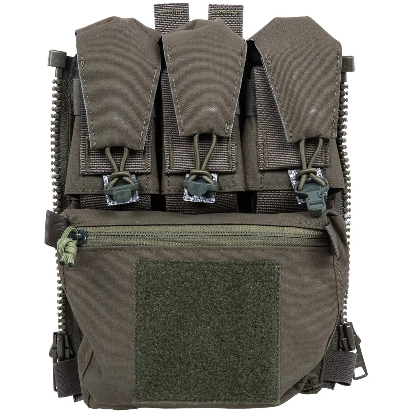 Panou tactic Wosport V5 PC cu buzunare pentru încărcătoare de pistol - Ranger Green